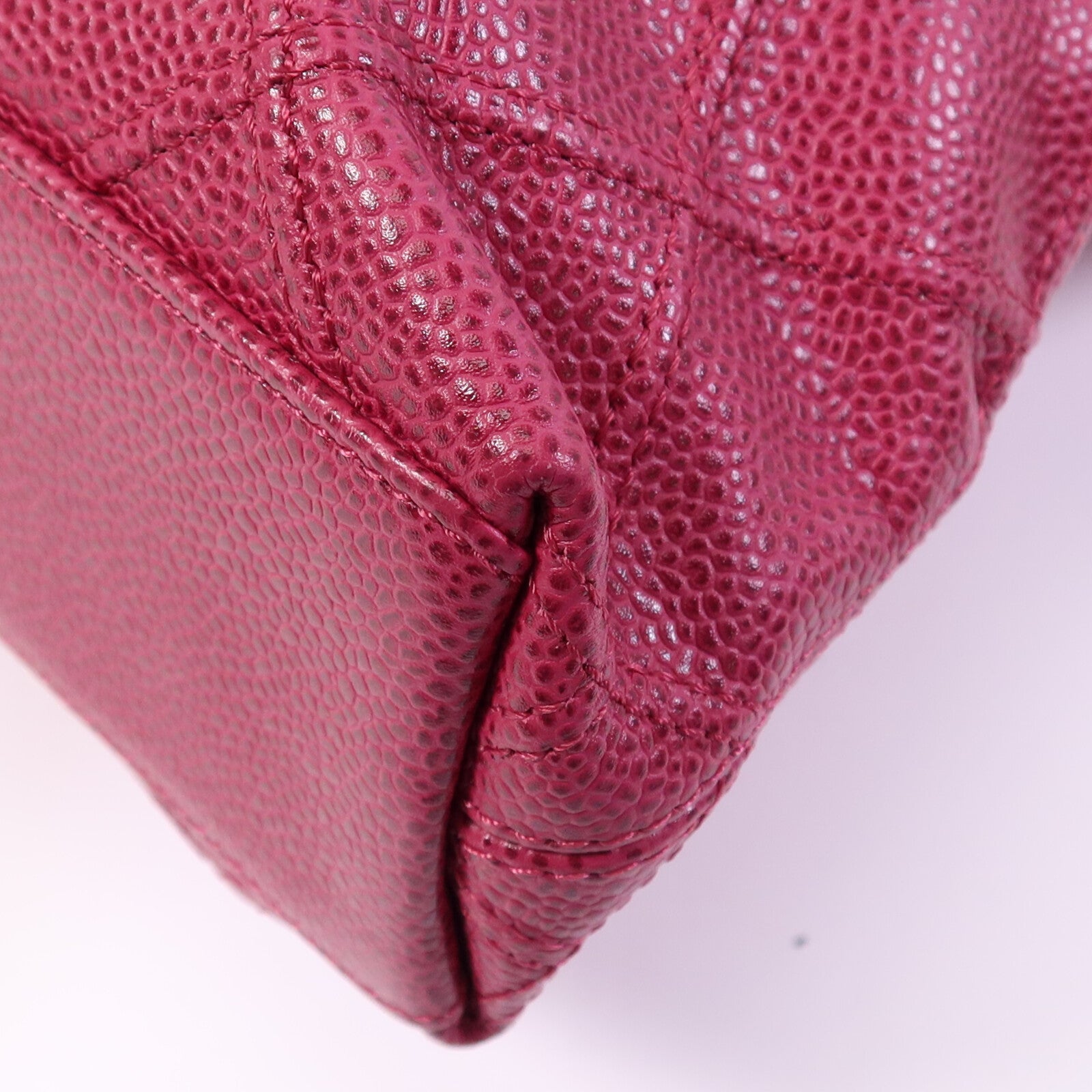 CHANEL 牛皮皮革Bicolore Chain Tote金扣手挽袋