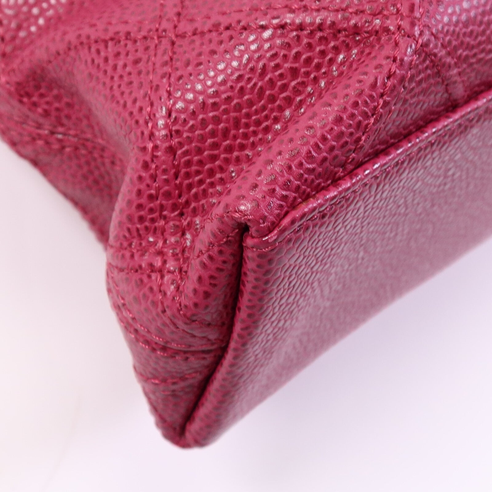 CHANEL 牛皮皮革Bicolore Chain Tote金扣手挽袋