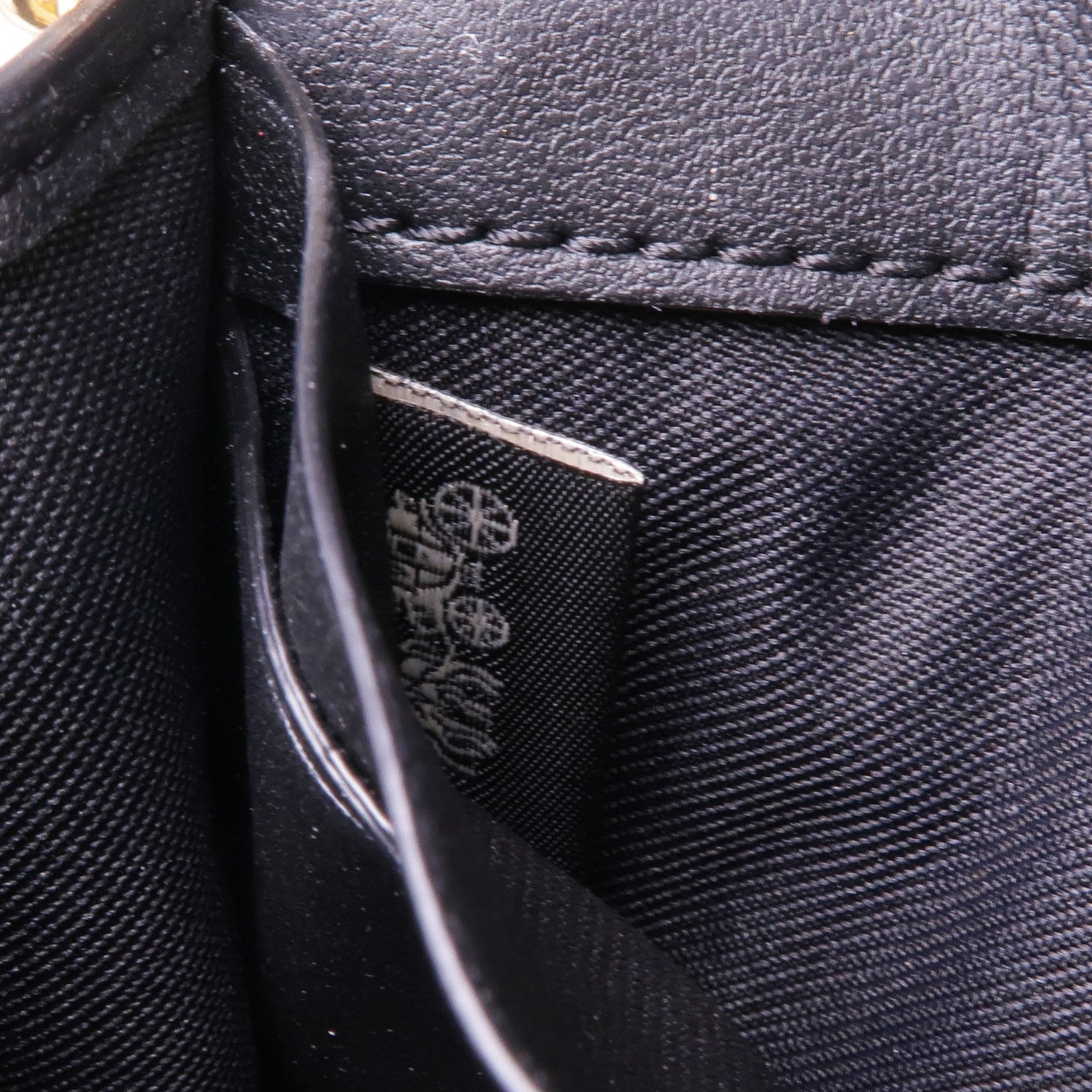 COACH 塗層帆布/皮革Chain Card Case金扣鏈帶卡片套