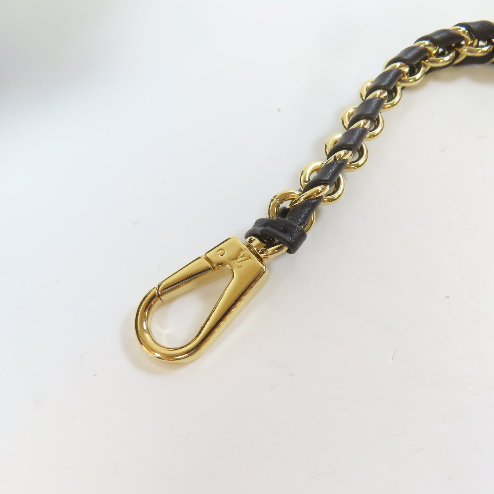 LOUIS VUITTON Monogram Vanity PM金扣鏈帶手挽肩背兩用袋啡色