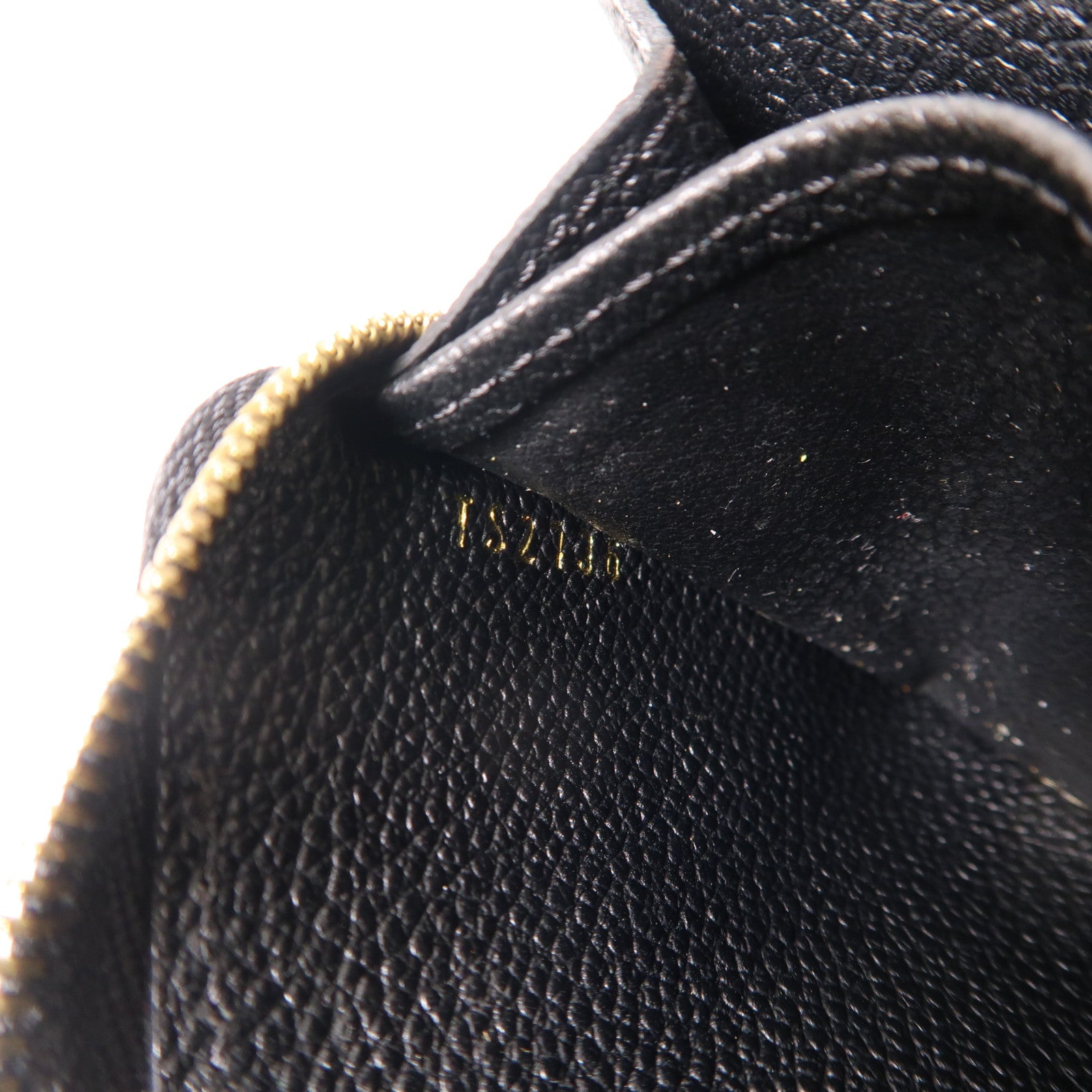 LOUIS VUITTON Monogram Empreinte Zippy Coin Purse金扣零錢包黑色