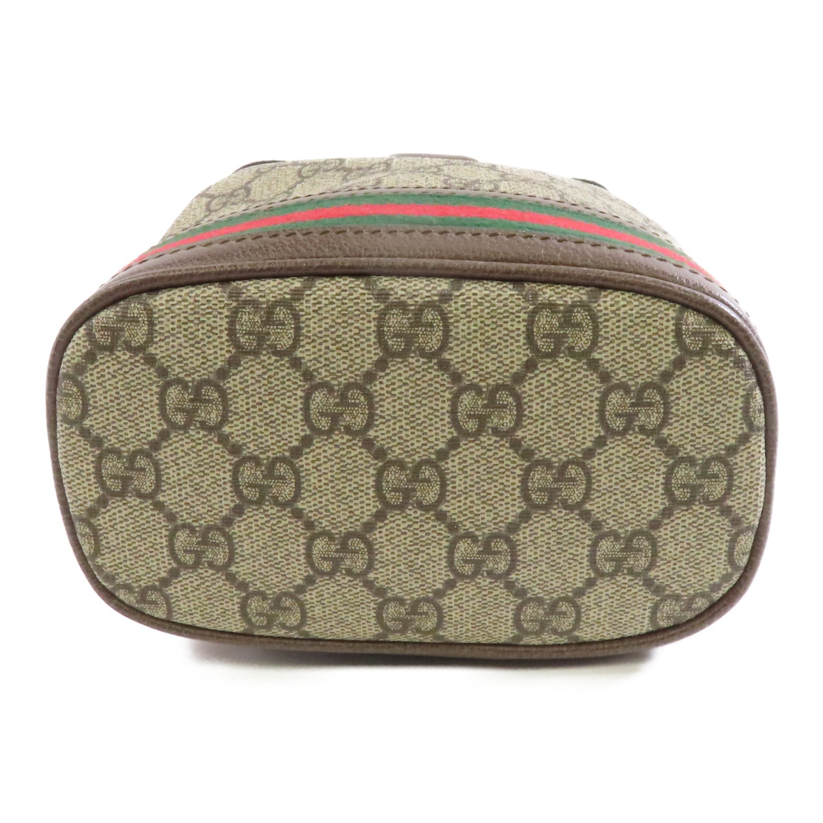 GUCCI 塗層帆布Shoulder Bag金扣肩背袋棕色