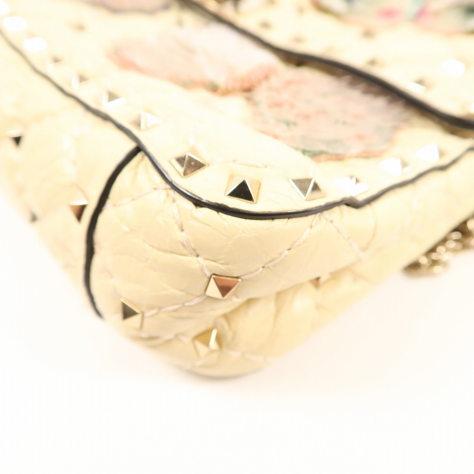 Valentino 牛皮皮革Shoulder Bag金扣鏈帶手挽肩背兩用袋