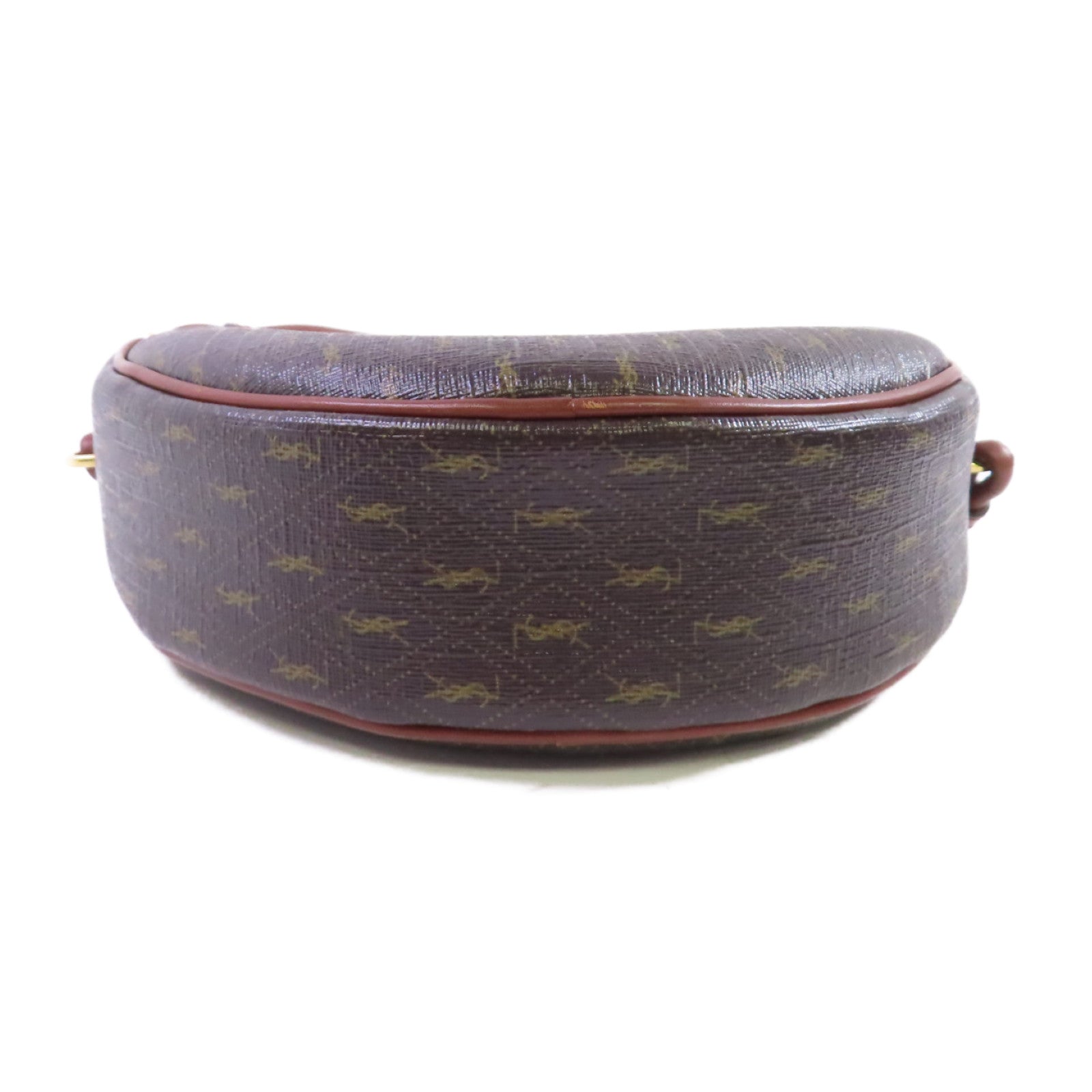 SAINT LAURENT 牛皮皮革 Le Monogram Coeur Shoulder Bag金扣肩背袋啡色