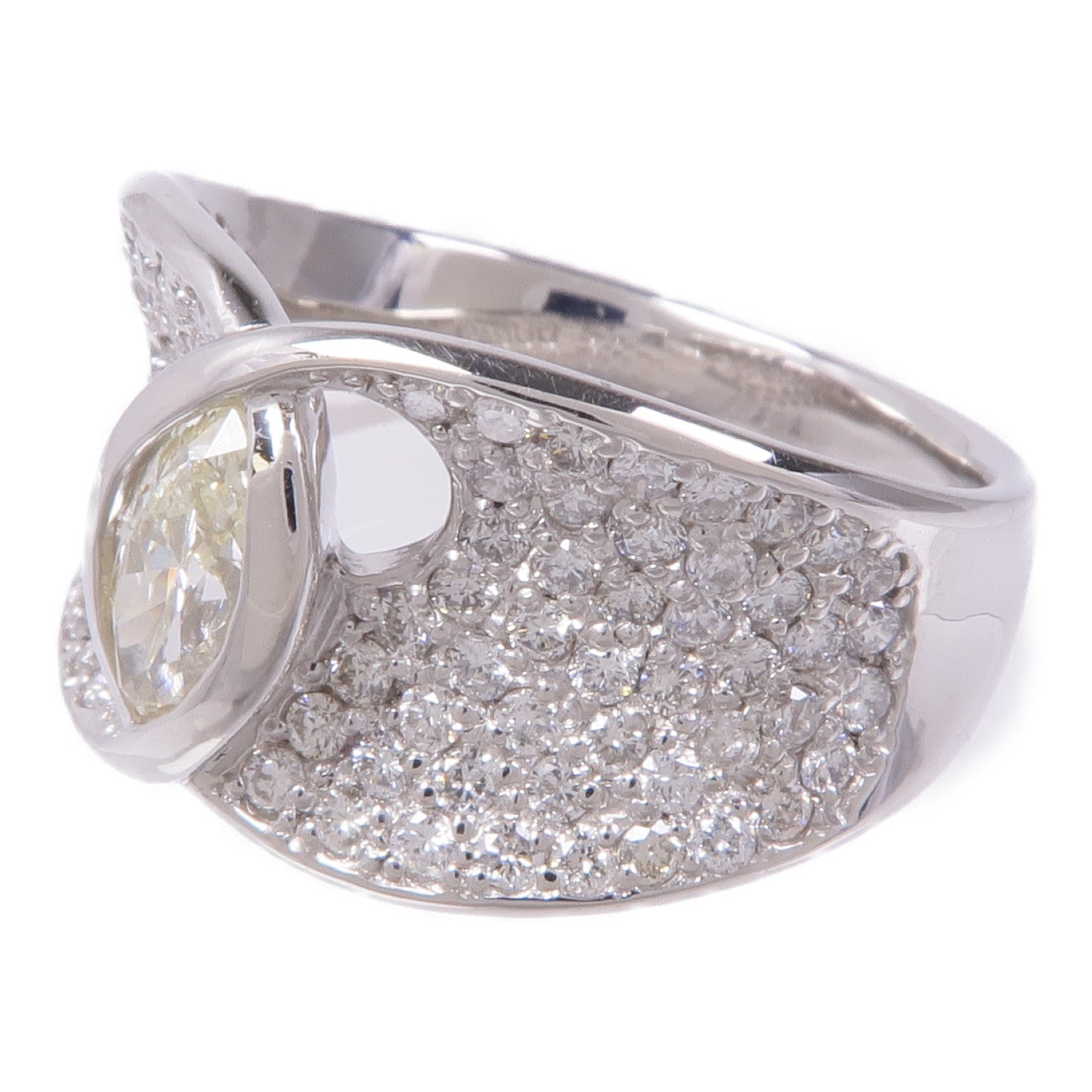 JEWELRY Diamond Ring PT900 Platinum US#5.75