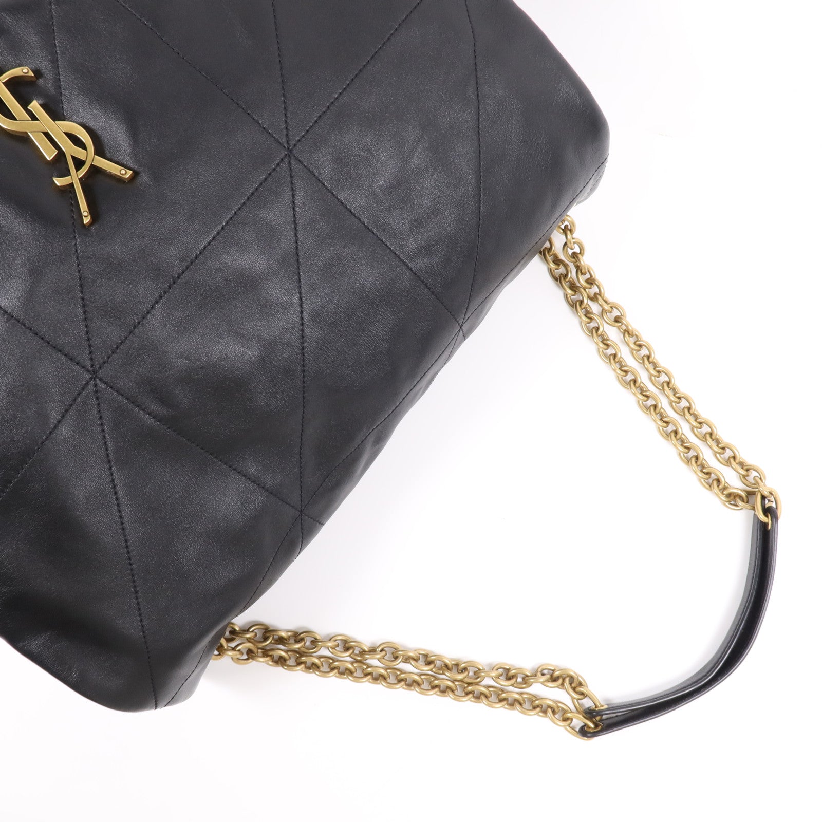 YVES SAINT LAURENT 【激減優惠】羊皮皮革LARGE Jamie 4.3金扣鏈帶肩背袋