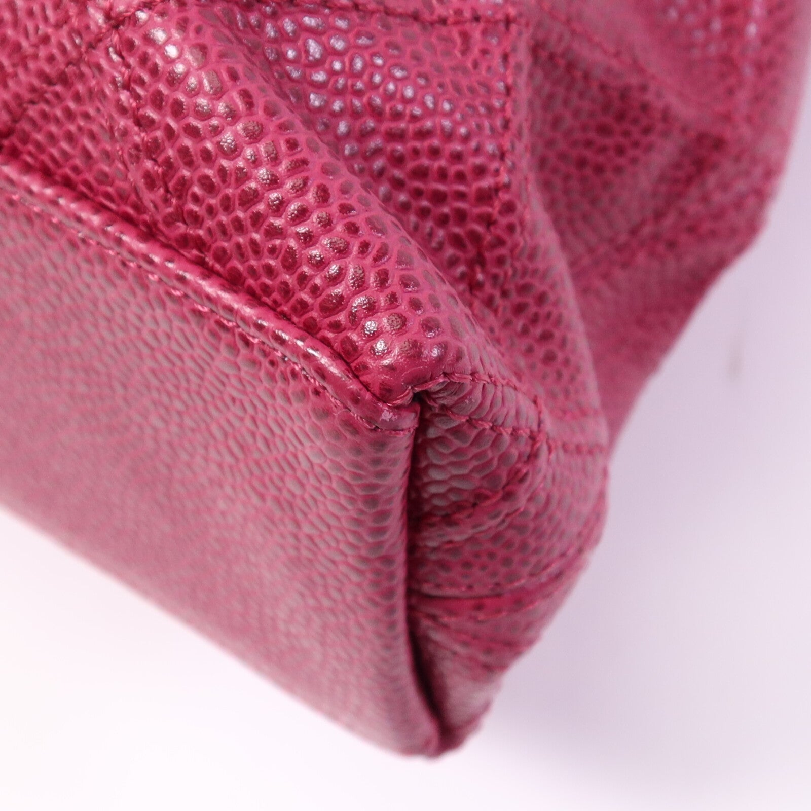 CHANEL 牛皮皮革Bicolore Chain Tote金扣手挽袋