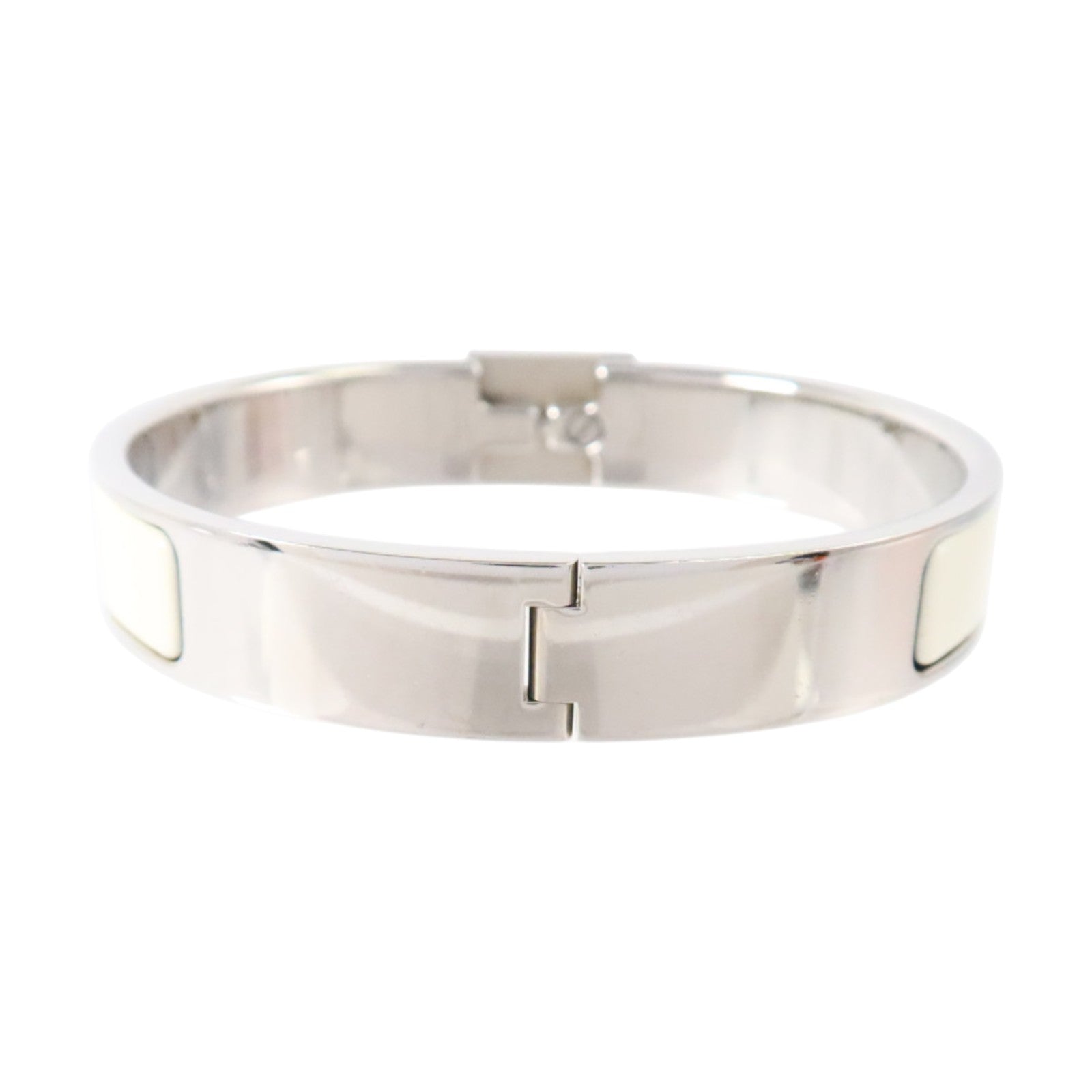 HERMES 金屬/琺瑯Clic Cadenas Bracelet銀扣手鏈