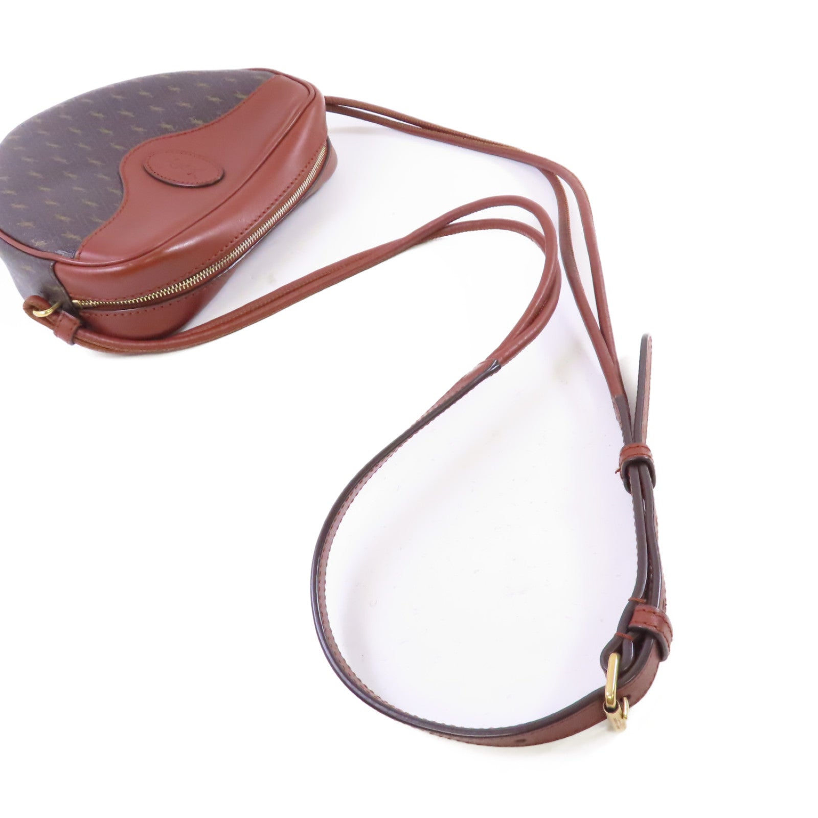 SAINT LAURENT 牛皮皮革 Le Monogram Coeur Shoulder Bag金扣肩背袋啡色