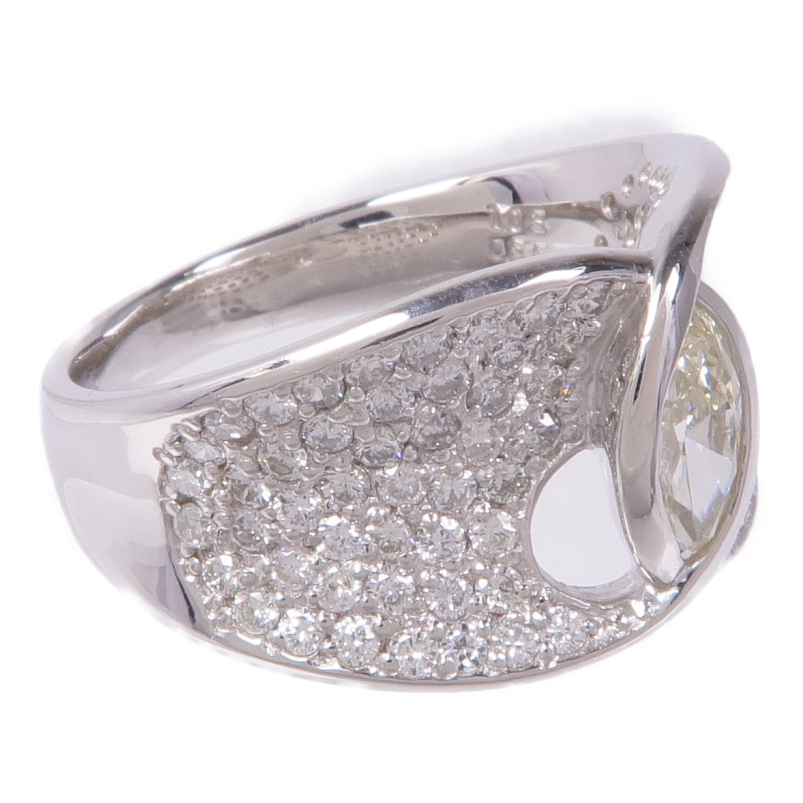 JEWELRY Diamond Ring PT900 Platinum US#5.75