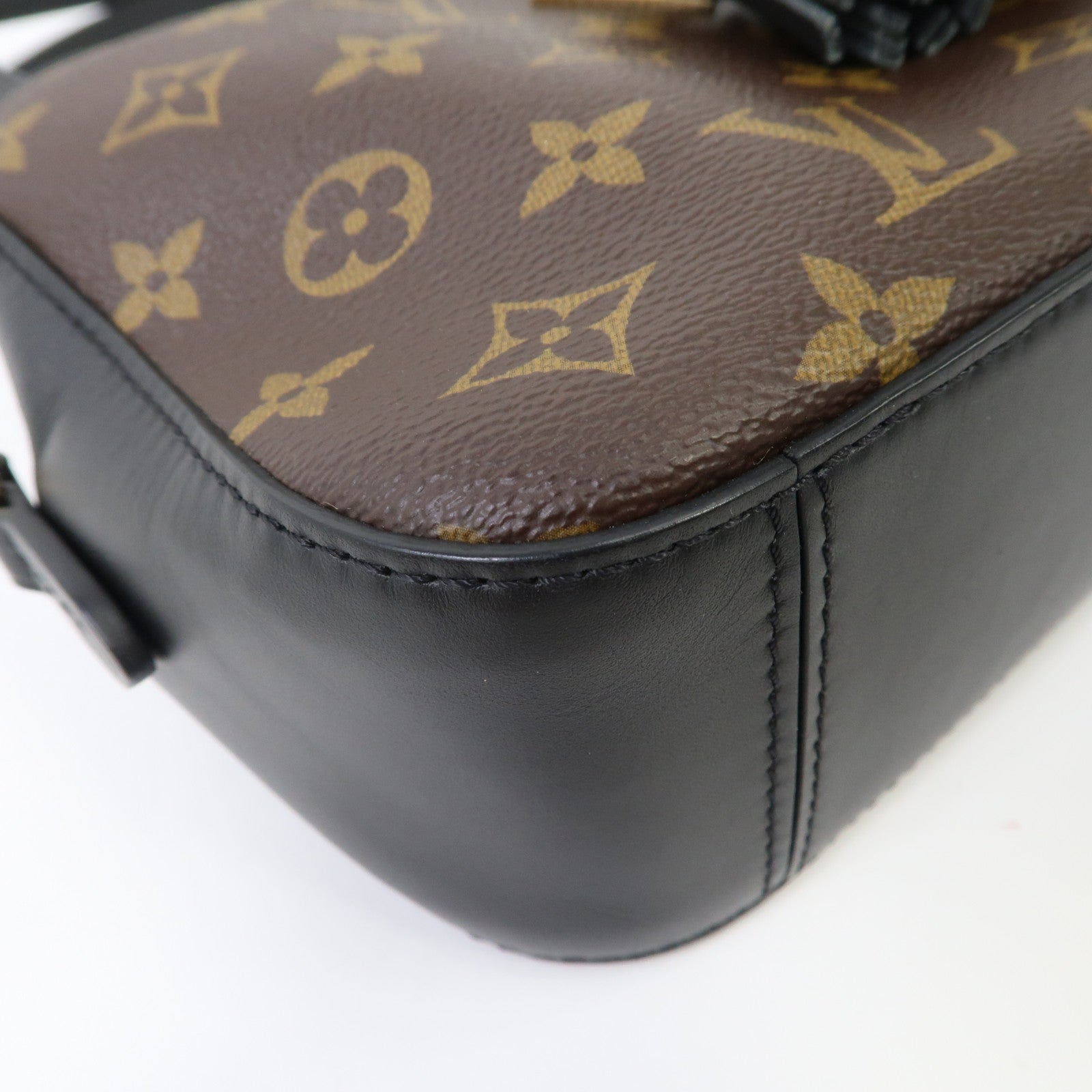 LOUIS VUITTON Monogram Saintonge金扣手挽肩背兩用袋啡色