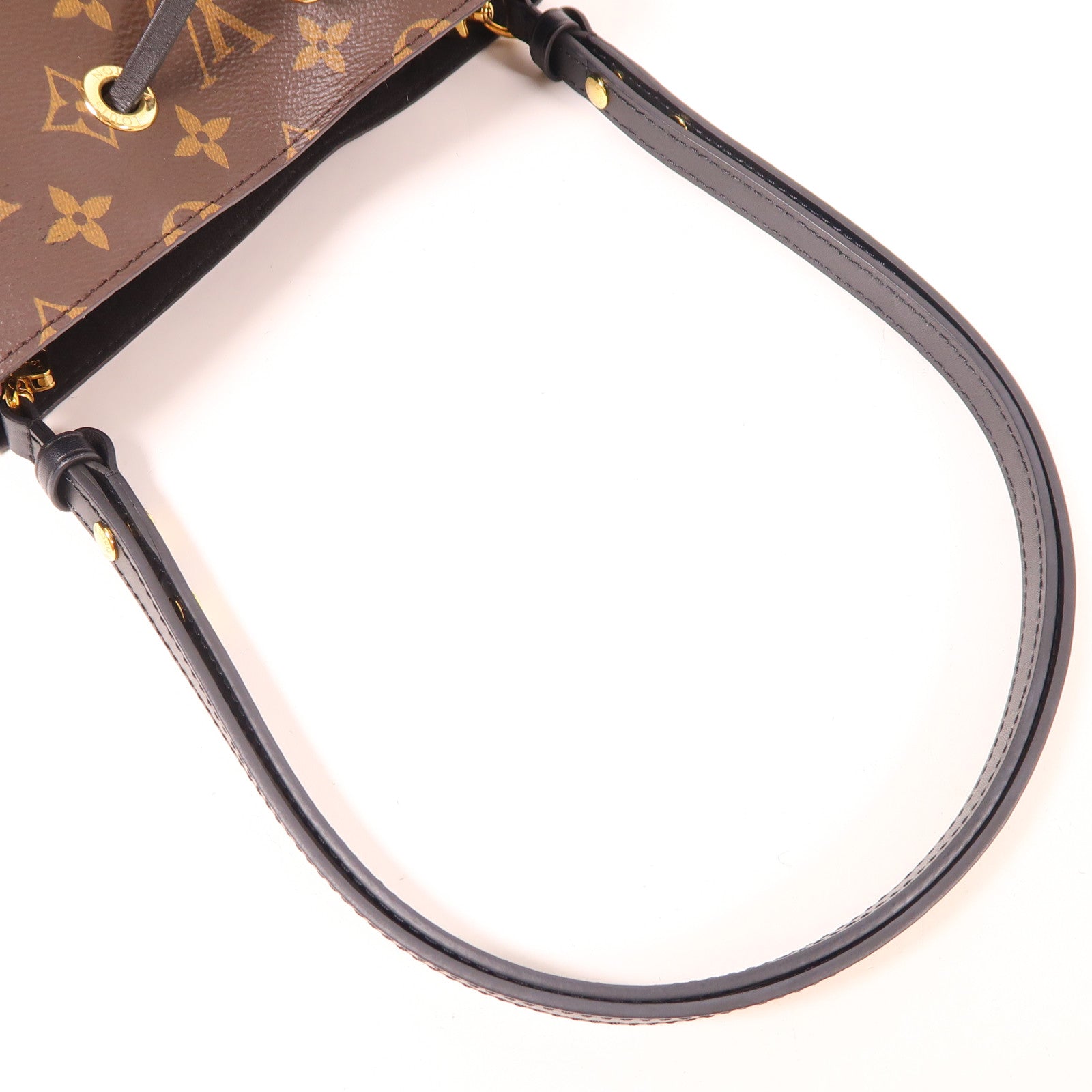 LOUIS VUITTON Monogram Neo Noe MM金扣肩背袋棕色