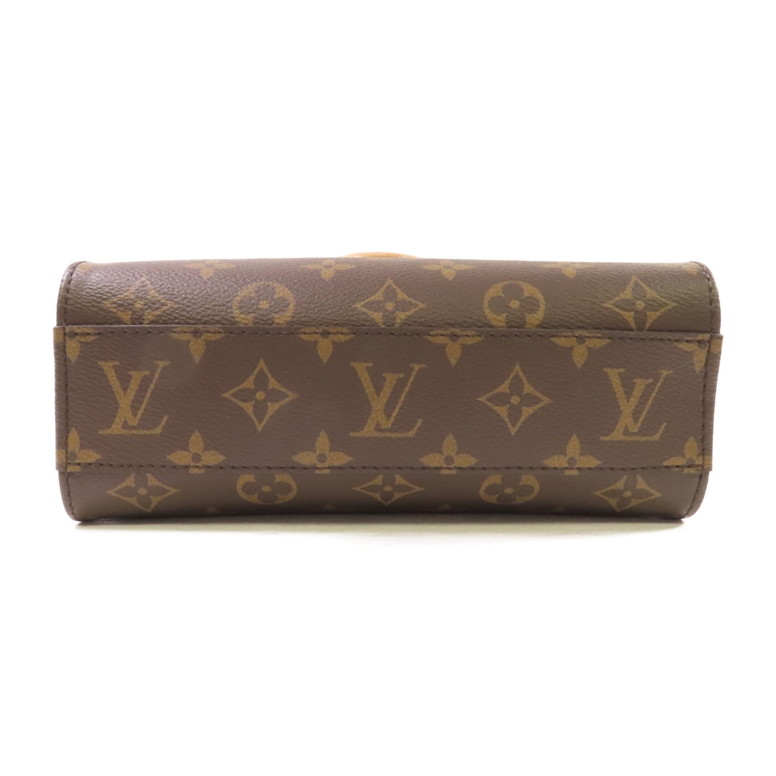 LOUIS VUITTON Monogram Sac Plat BB 2Way Shoulder Bag金扣手挽肩背兩用袋啡色/紅色