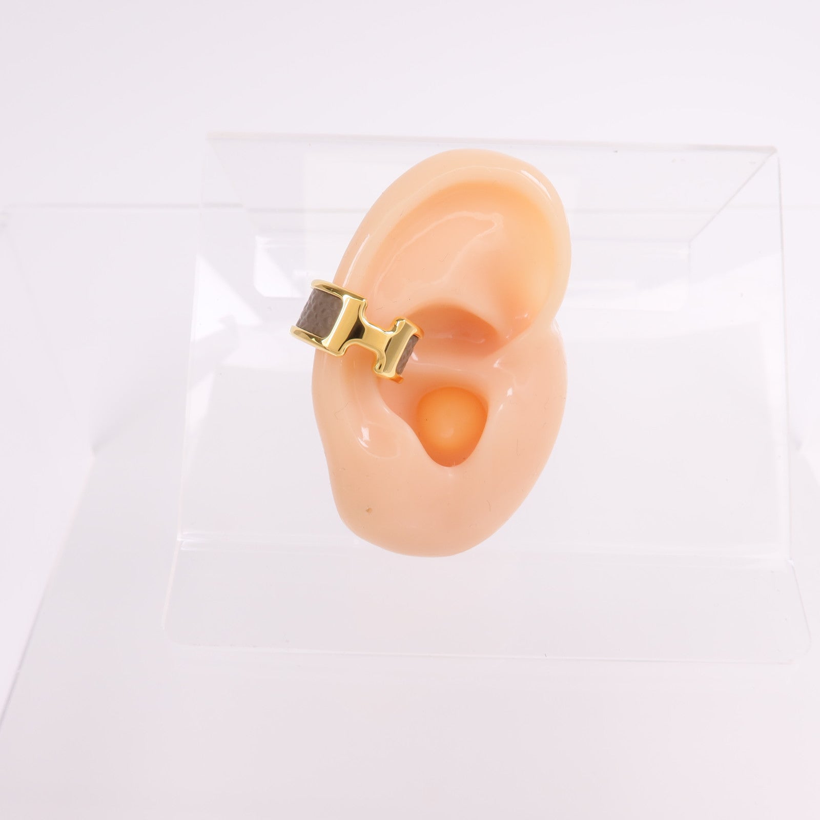 HERMES 【激減優惠】金屬/Madame皮革Olympe Ear Cuff耳夾