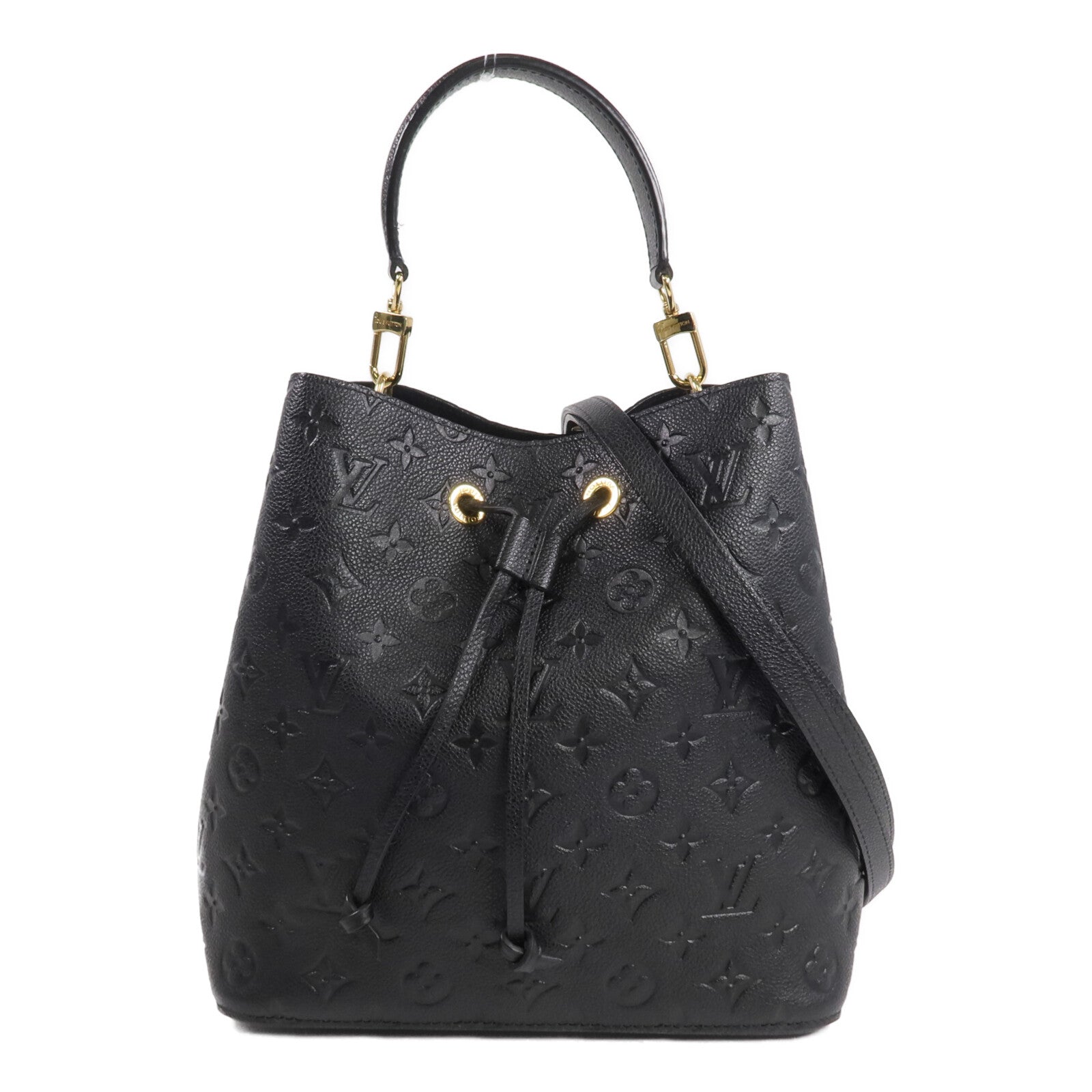 LOUIS VUITTON Monogram Empreinte NeoNoe MM金扣手挽肩背兩用袋