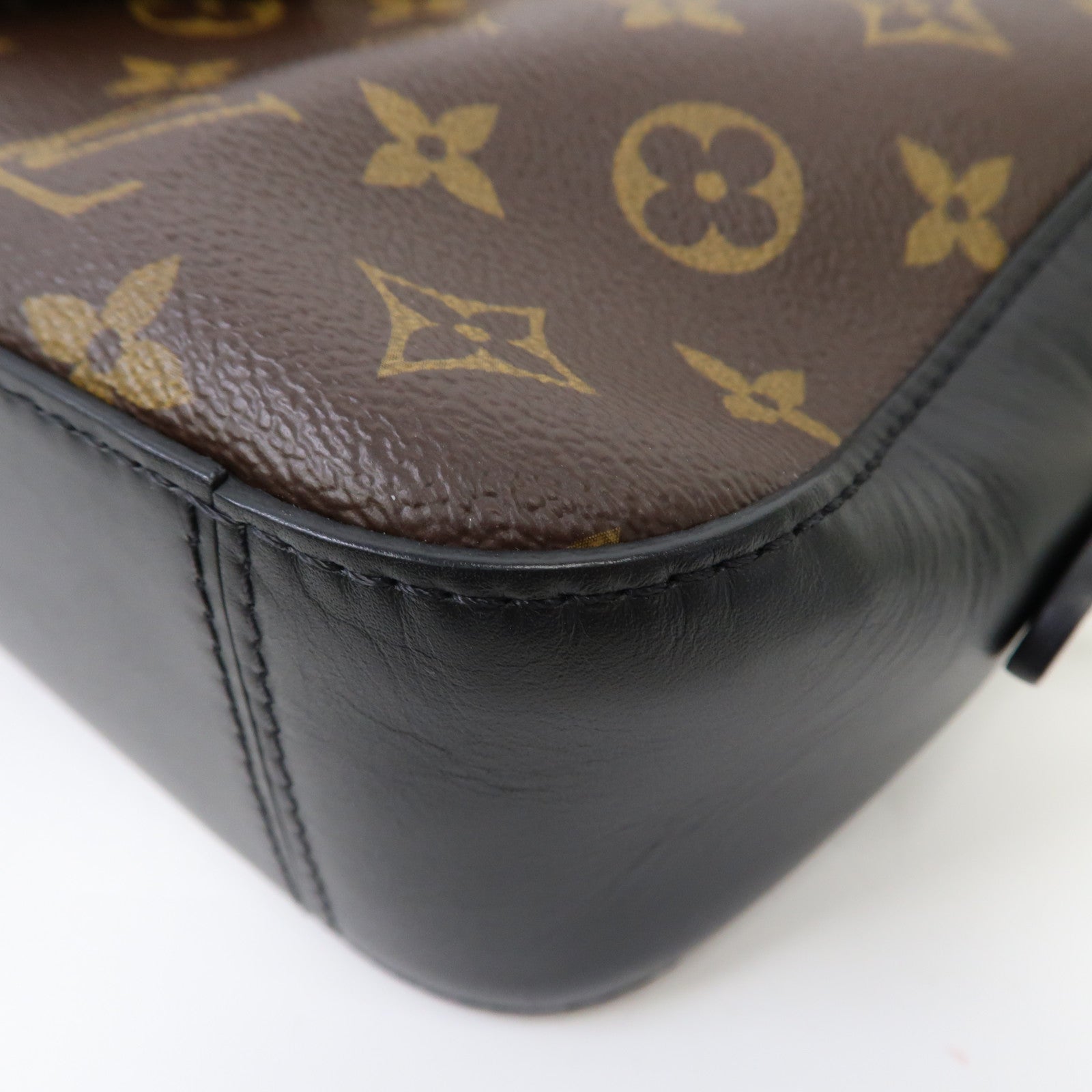 LOUIS VUITTON Monogram Saintonge金扣手挽肩背兩用袋啡色