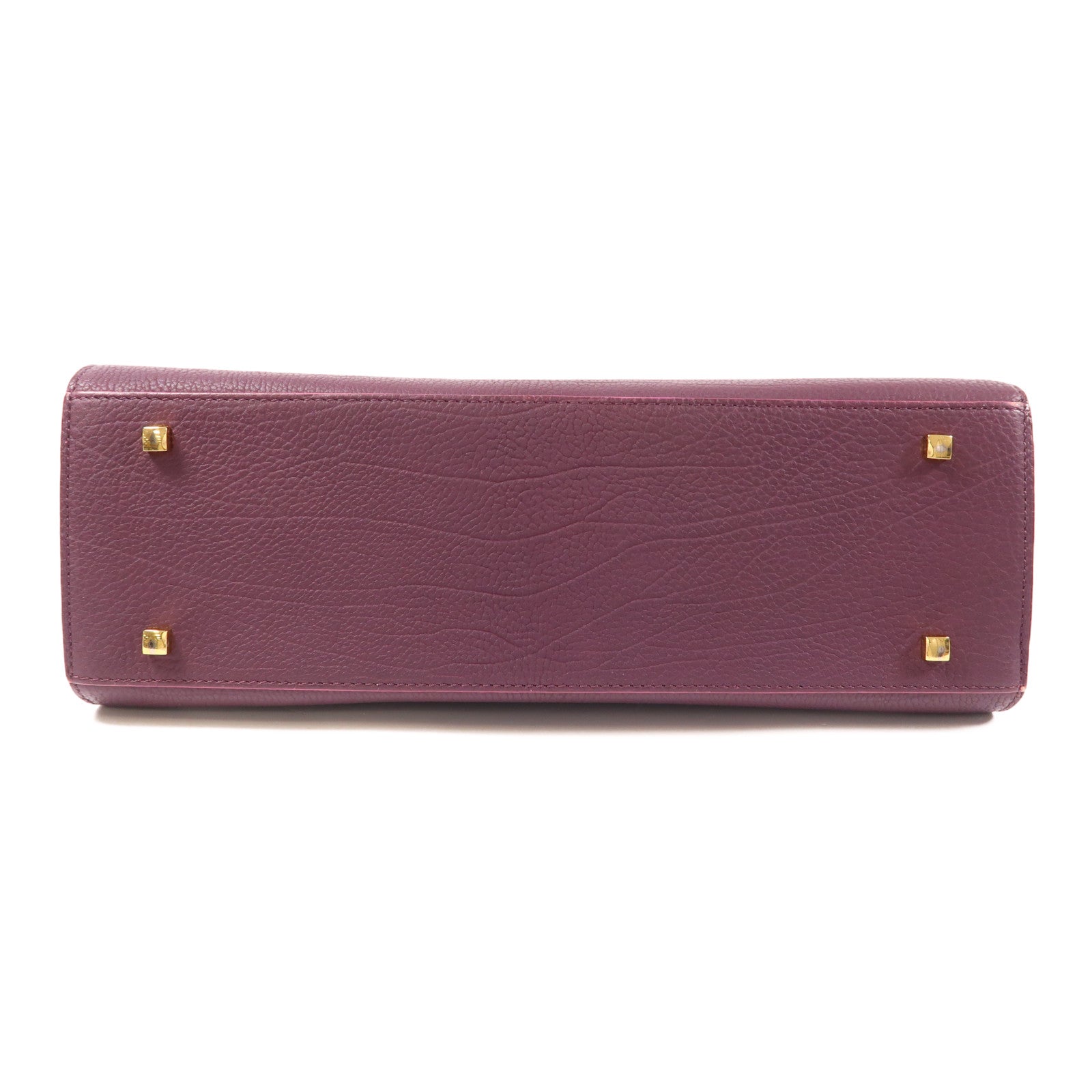 Delvaux 牛皮皮革Tempete MM金扣手挽肩背兩用袋