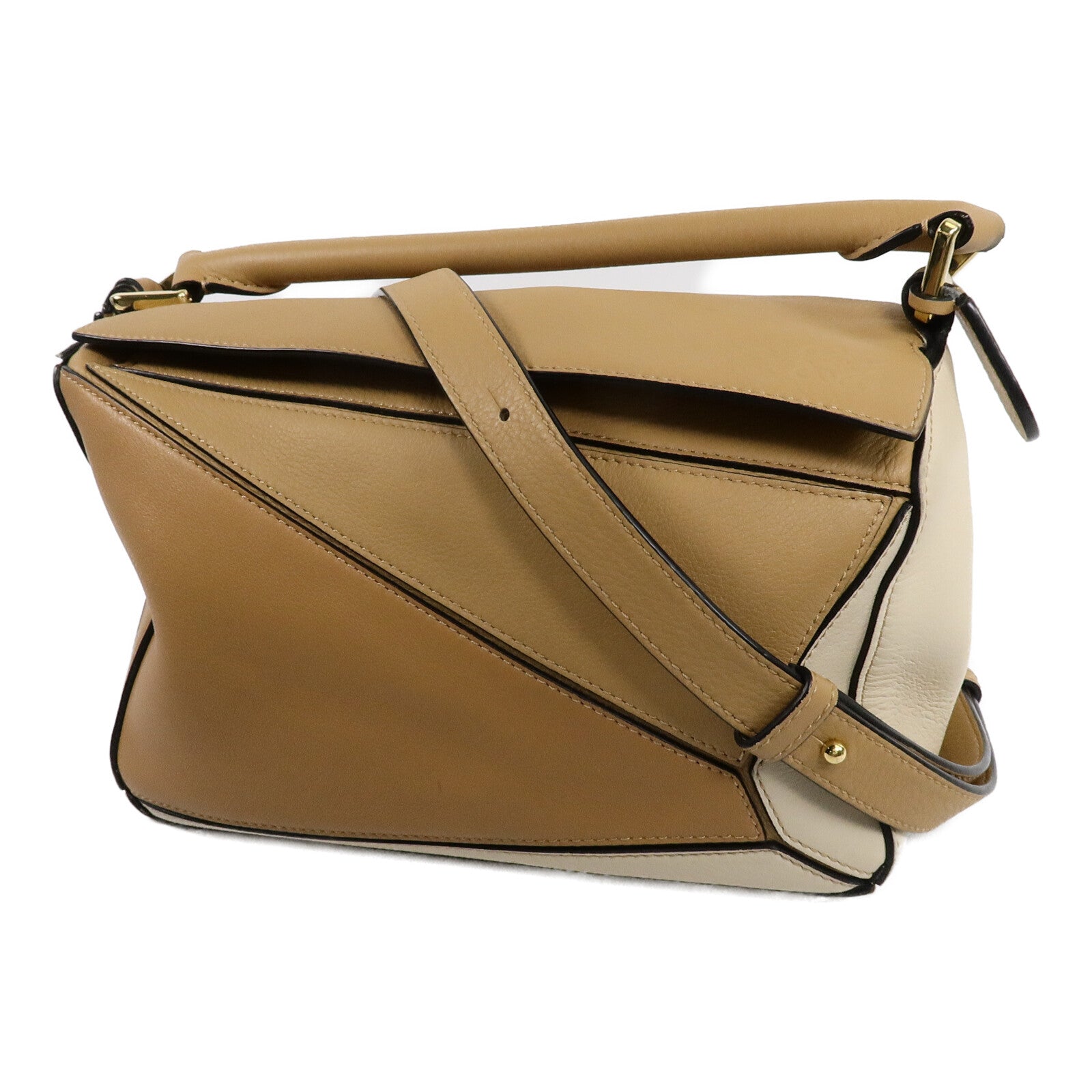 LOEWE 牛皮皮革Puzzle Small手挽肩背兩用袋