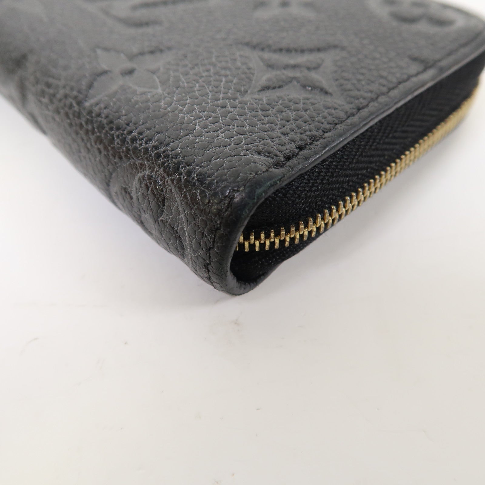 LOUIS VUITTON Monogram Empreinte Zippy Coin Purse金扣零錢包黑色