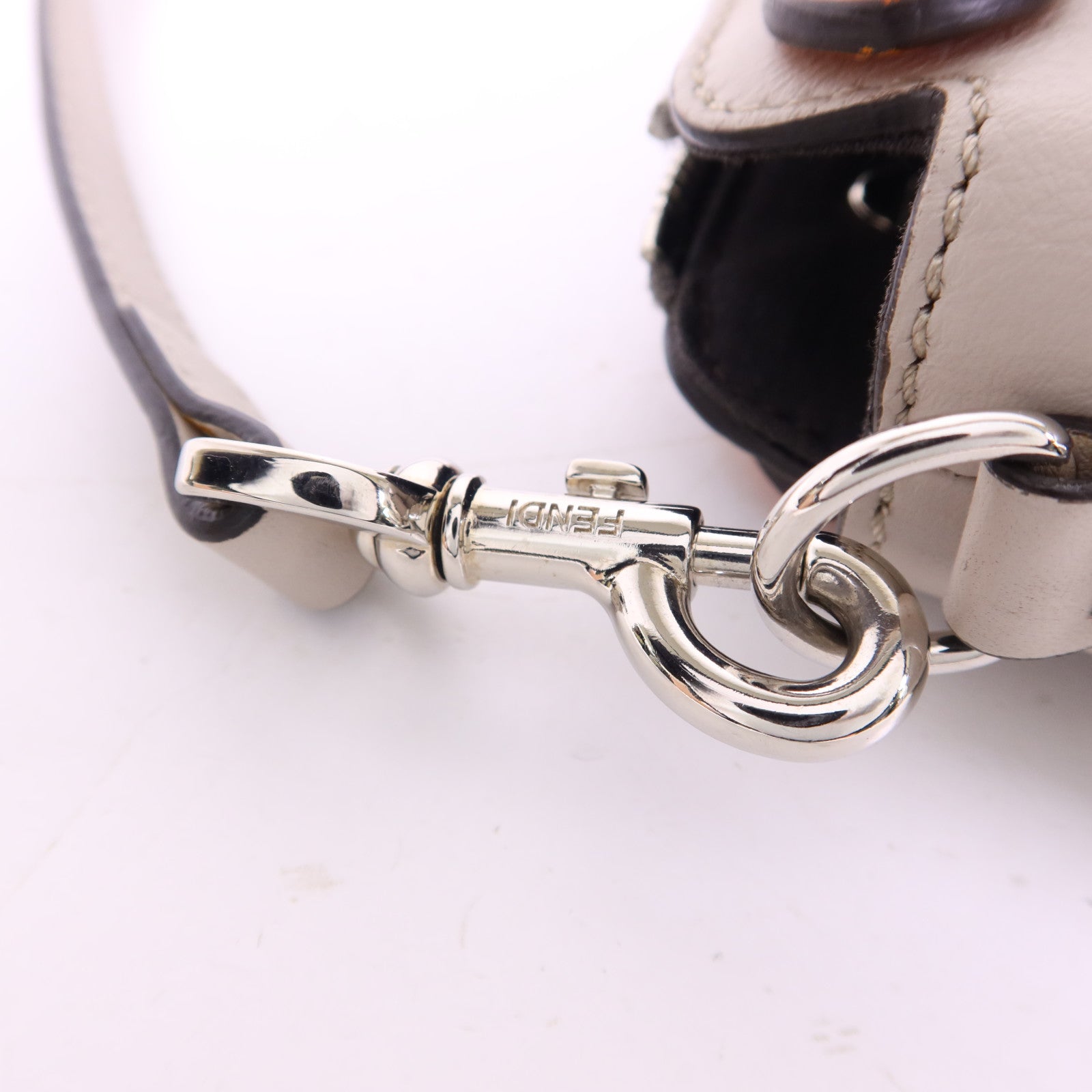 FENDI 牛皮皮革By The Way Mini銀扣手挽肩背兩用袋