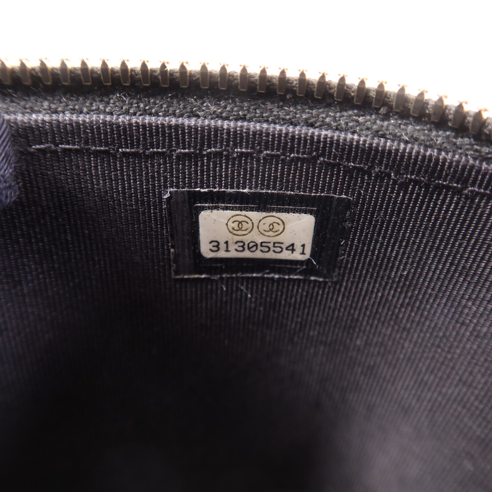 CHANEL 牛皮皮革Vanity Case銀扣鏈帶肩背袋