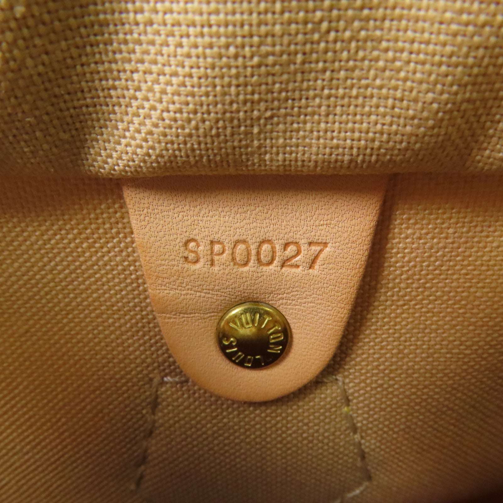 LOUIS VUITTON Damier Azur Speedy 30金扣手挽袋白色