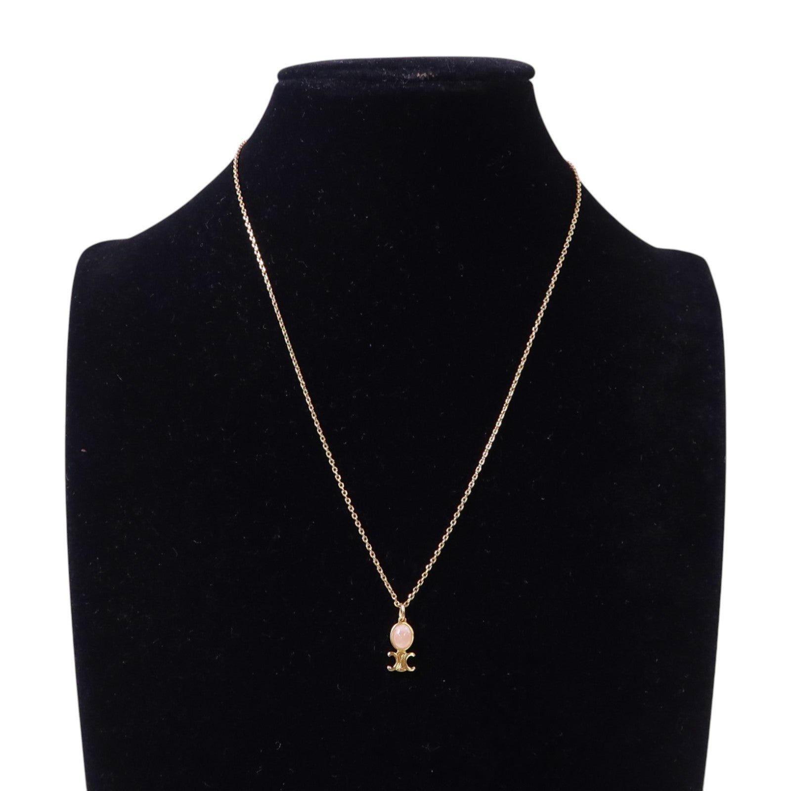 CELINE 金屬Triomphe Indie Small Necklace金扣項鏈