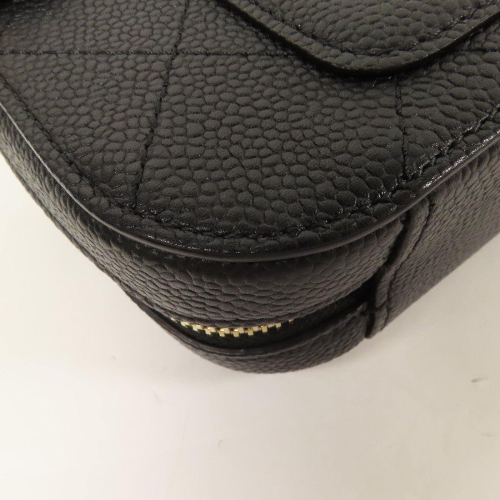 CHANEL 牛皮皮革Chain Shoulder金扣肩背袋
