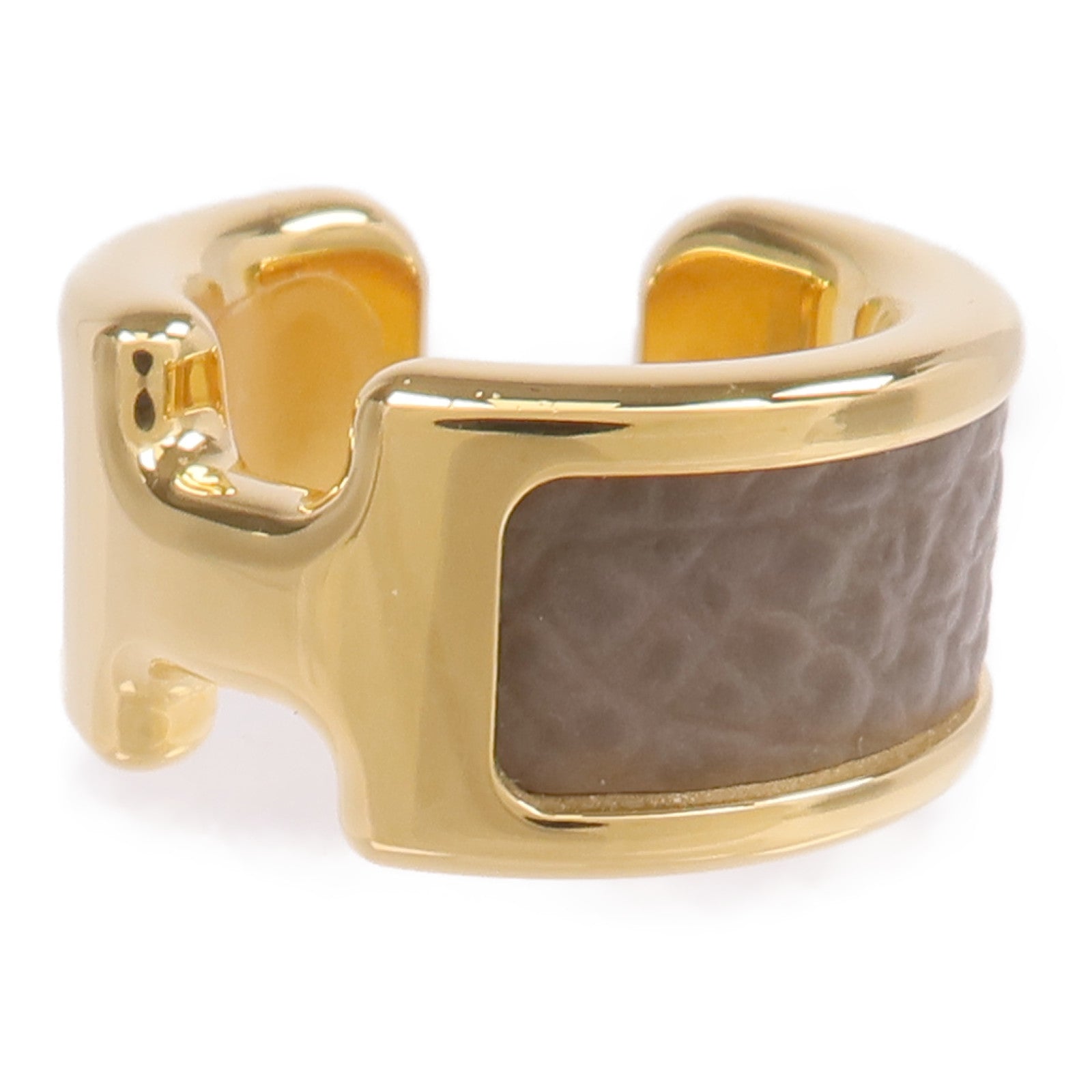 HERMES 【激減優惠】金屬/Madame皮革Olympe Ear Cuff耳夾