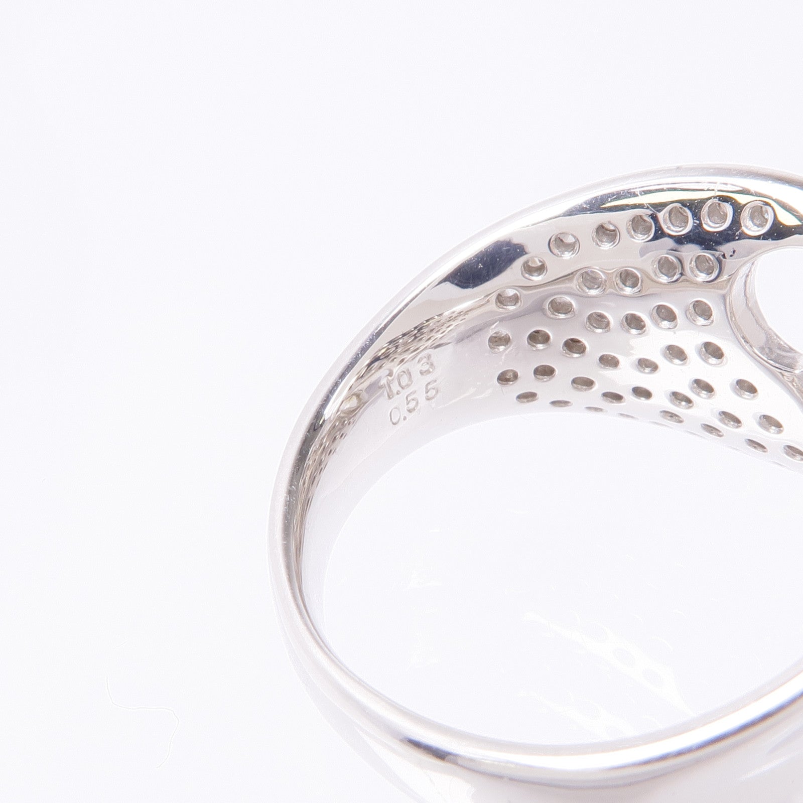 JEWELRY Diamond Ring PT900 Platinum US#5.75