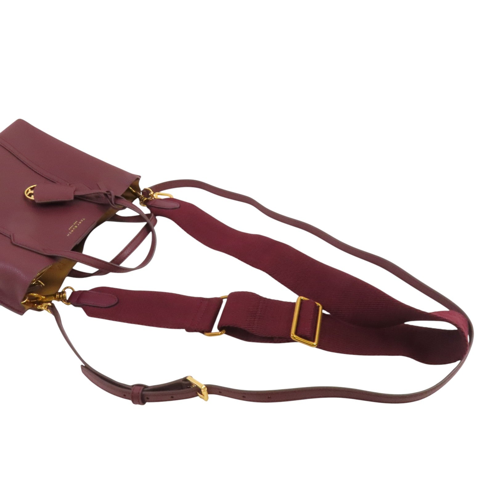 Tory Burch 牛皮皮革2Way Shoulder Bag金扣手挽肩背兩用袋