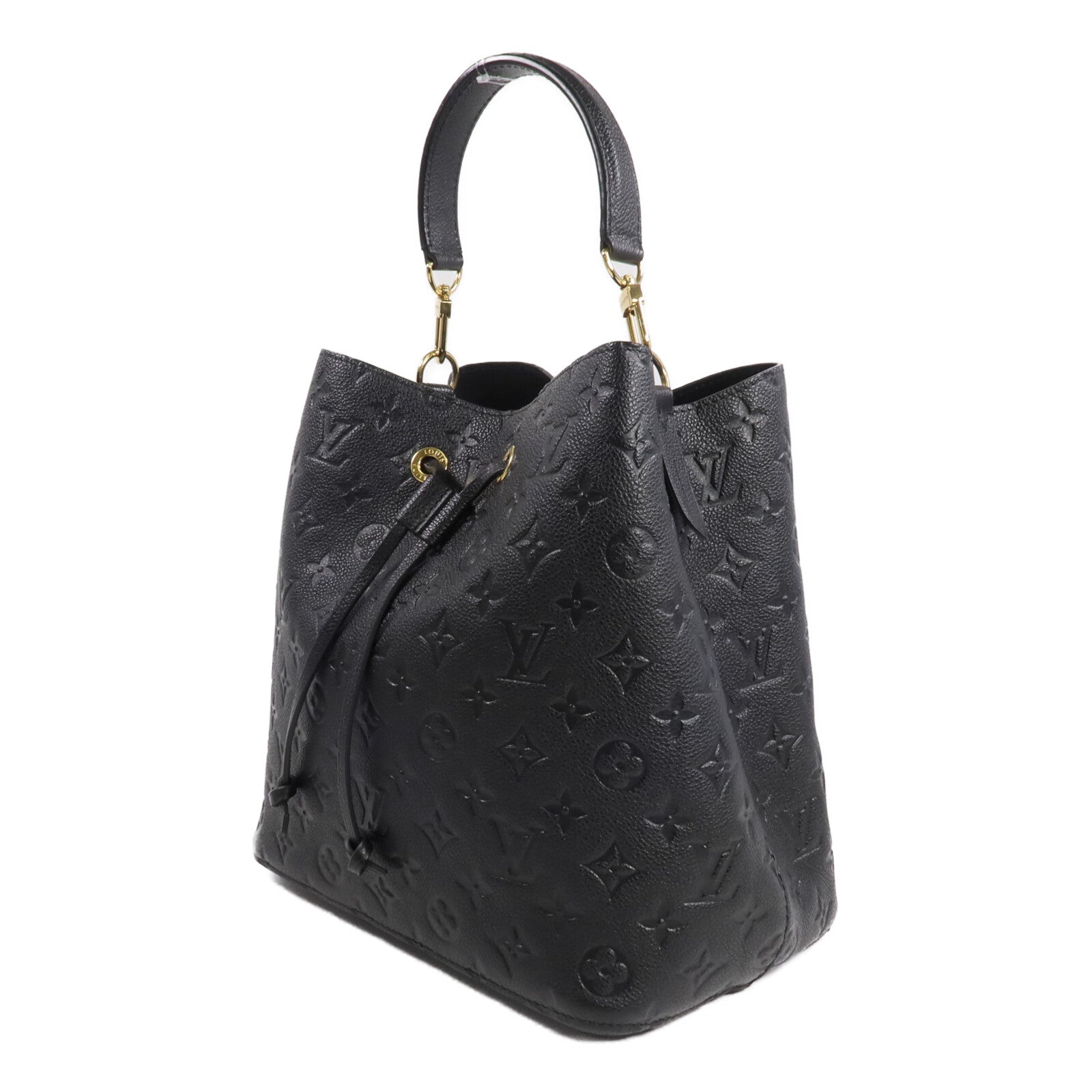 LOUIS VUITTON Monogram Empreinte NeoNoe MM金扣手挽肩背兩用袋