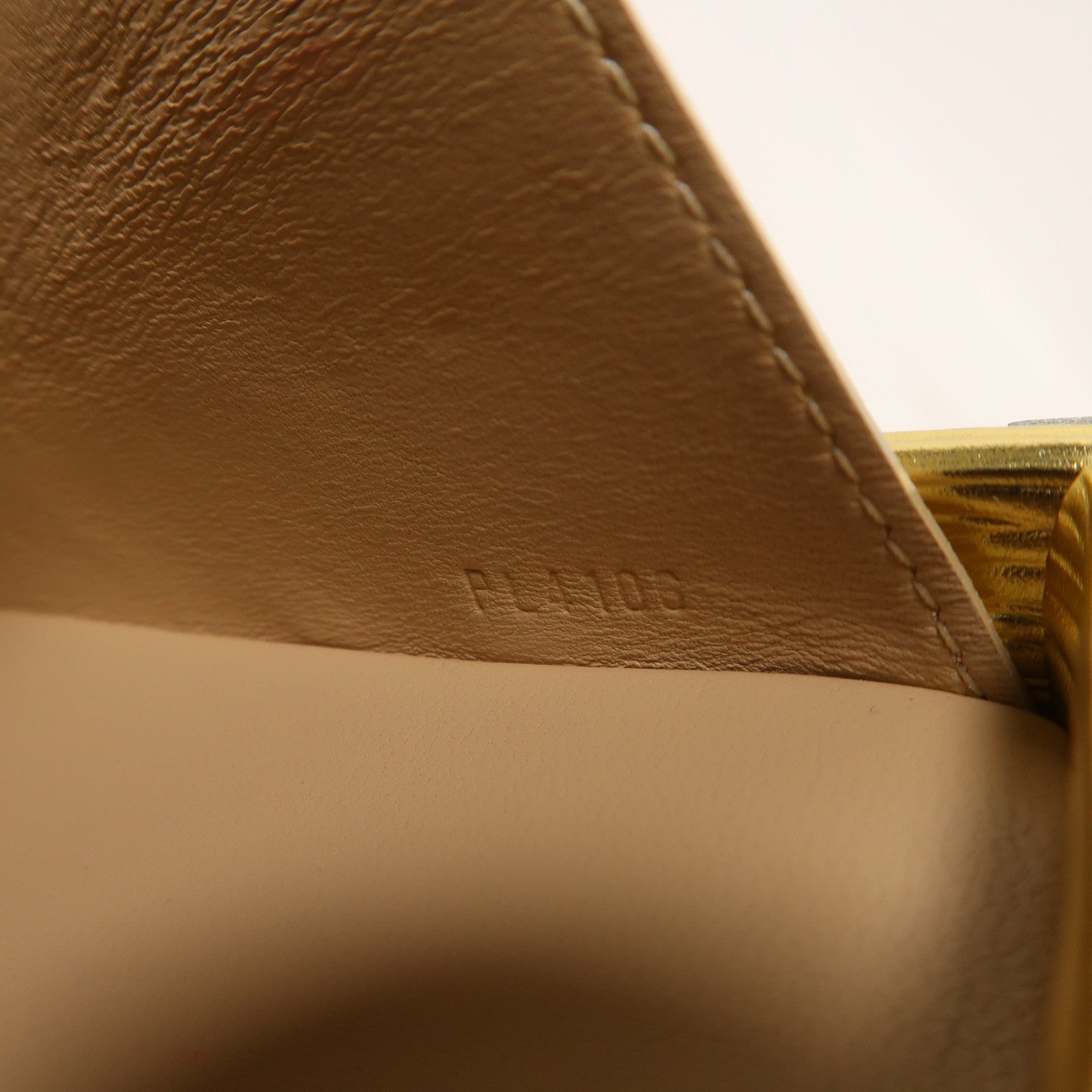 LOUIS VUITTON Epi/金屬Petite Malle金扣/銀扣肩背袋金色