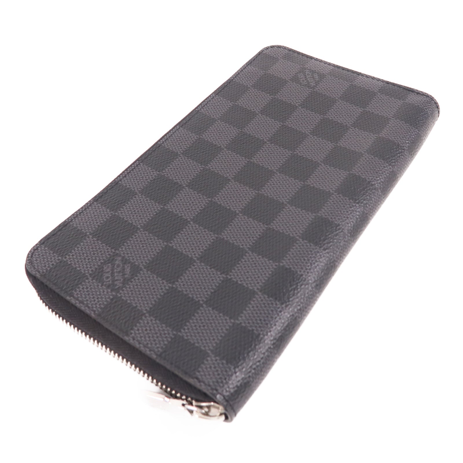 LOUIS VUITTON Damier Graphite Zippy Organizer Wallet銀扣長錢包