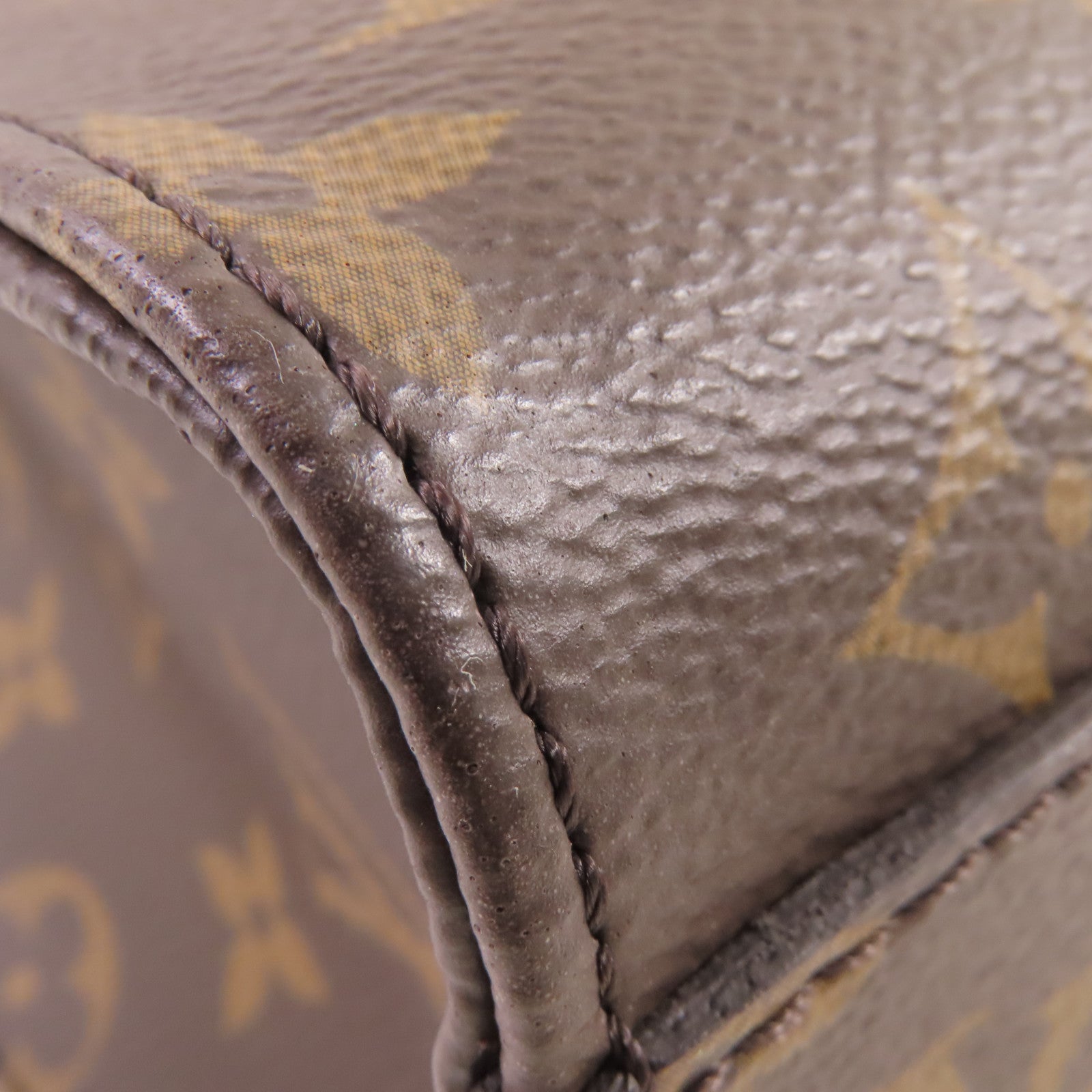 LOUIS VUITTON Monogram Sac Plat BB 2Way Shoulder Bag金扣手挽肩背兩用袋啡色/紅色