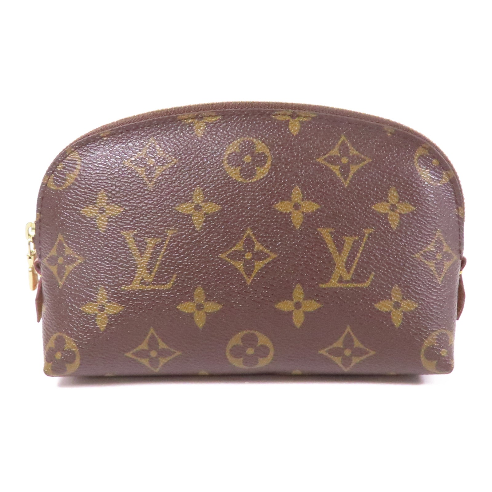 LOUIS VUITTON Monogram Cosmetic Pouch PM手拿包棕色