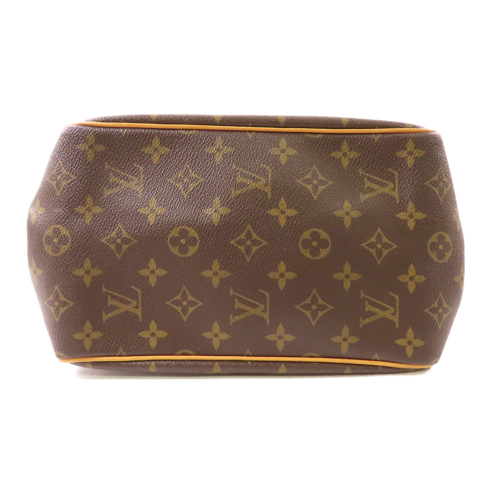 LOUIS VUITTON Monogram Batignolles金扣手挽袋棕色