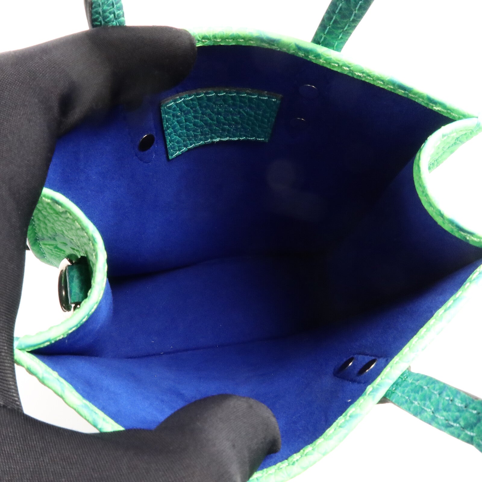 LOUIS VUITTON Taurillon Illusion Sac Plat XS手挽肩背兩用袋