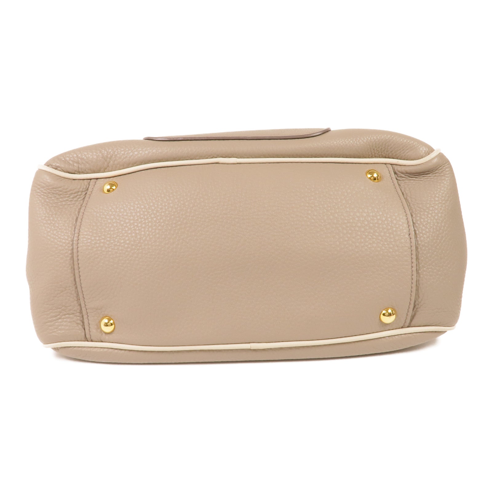 Miu Miu 牛皮皮革2 Way Shoulder金扣手挽肩背兩用袋