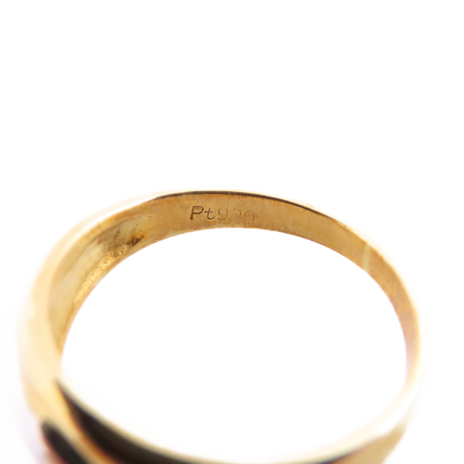 JEWELRY 18K黃金/PT900鉑金Gold Ring戒指US#4.75