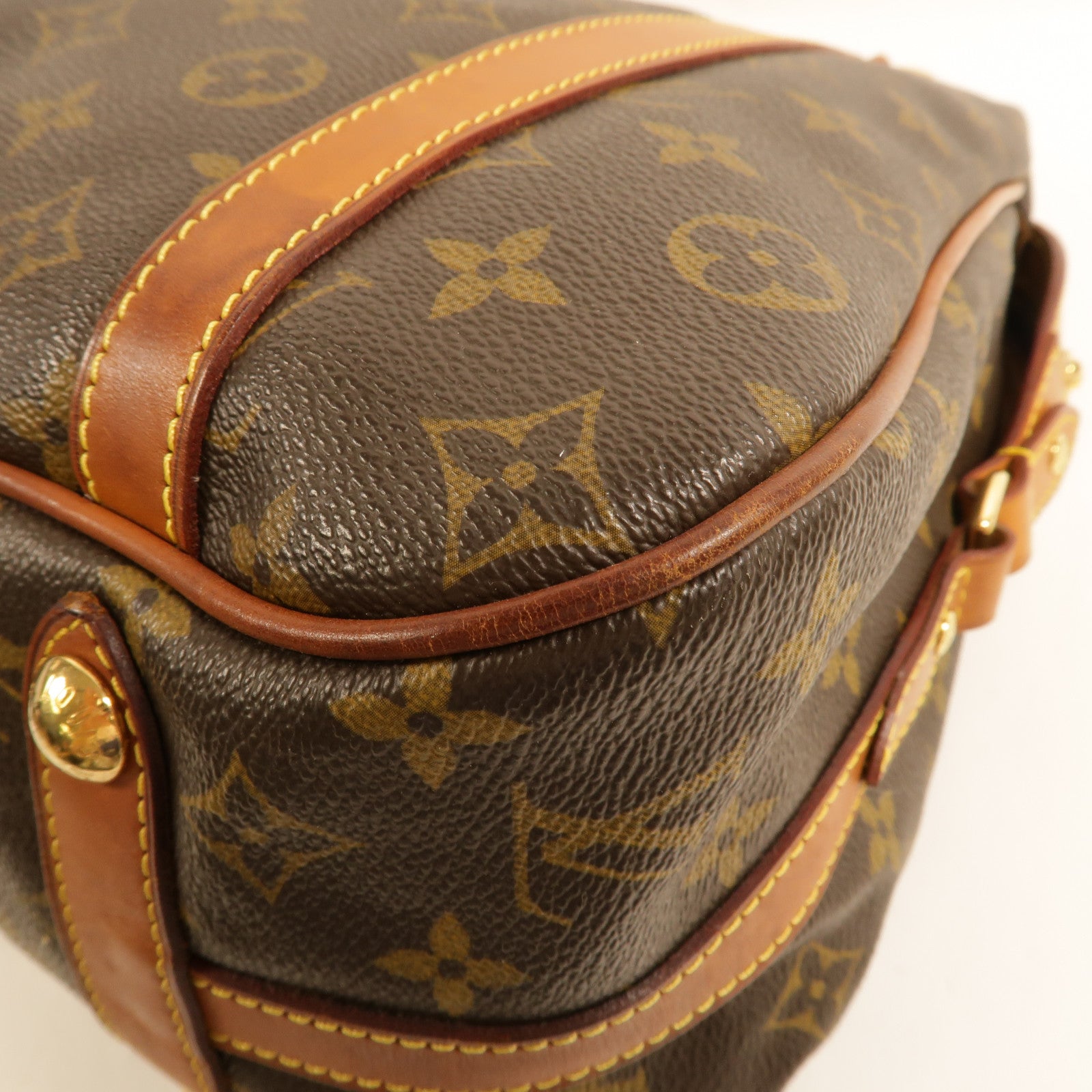 LOUIS VUITTON Monogram Stresa PM肩背袋棕色