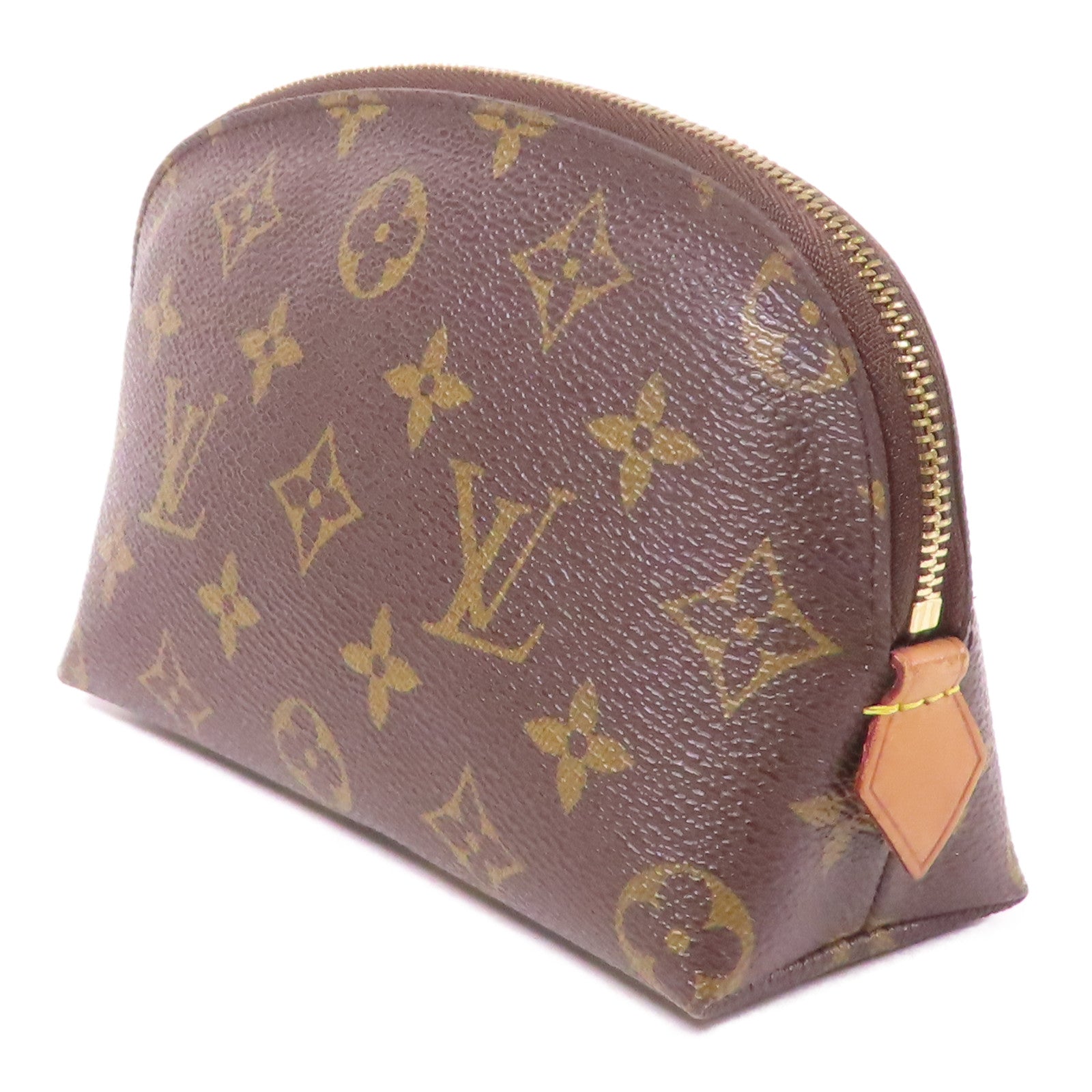 LOUIS VUITTON Monogram Cosmetic Pouch PM手拿包棕色