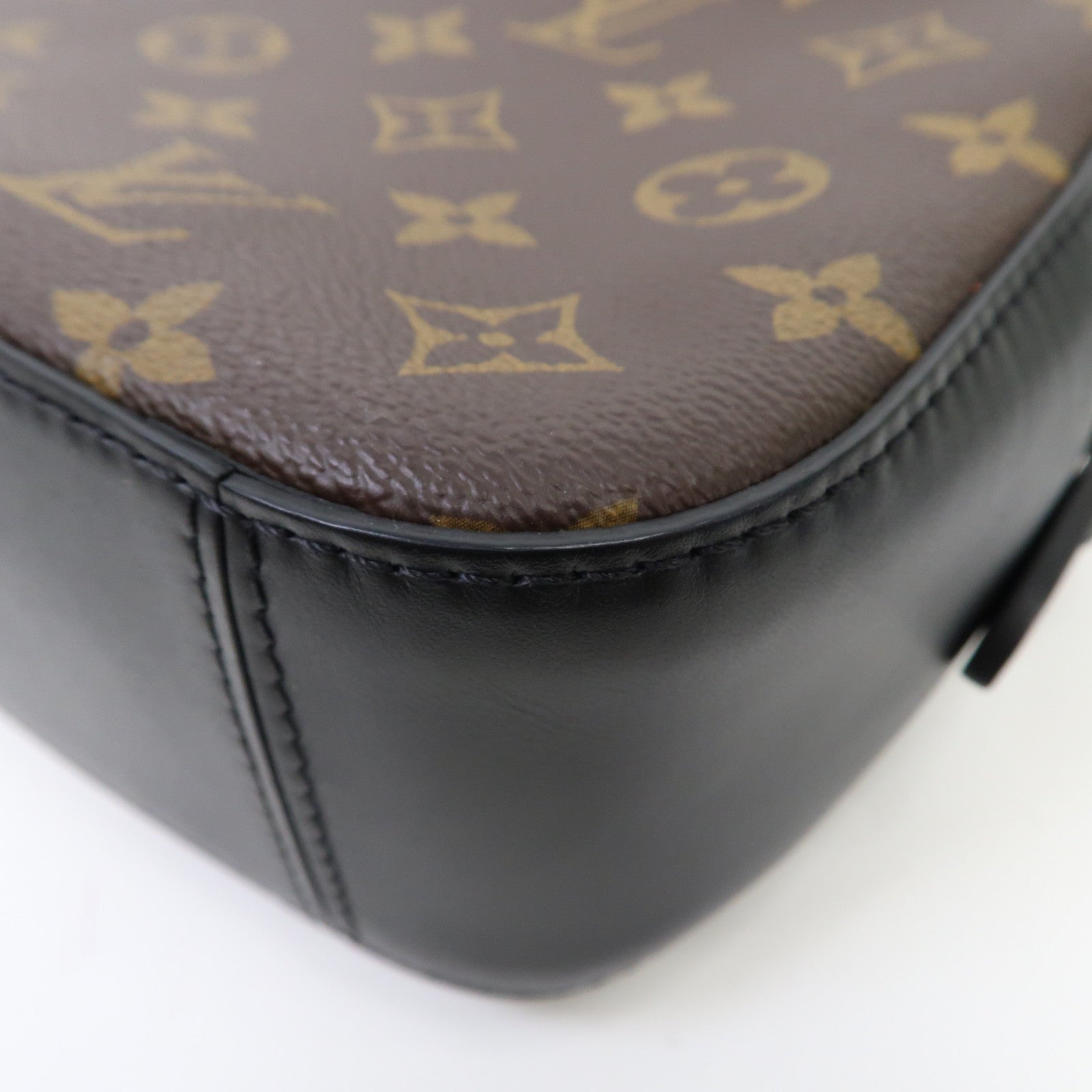 LOUIS VUITTON Monogram Saintonge金扣手挽肩背兩用袋啡色