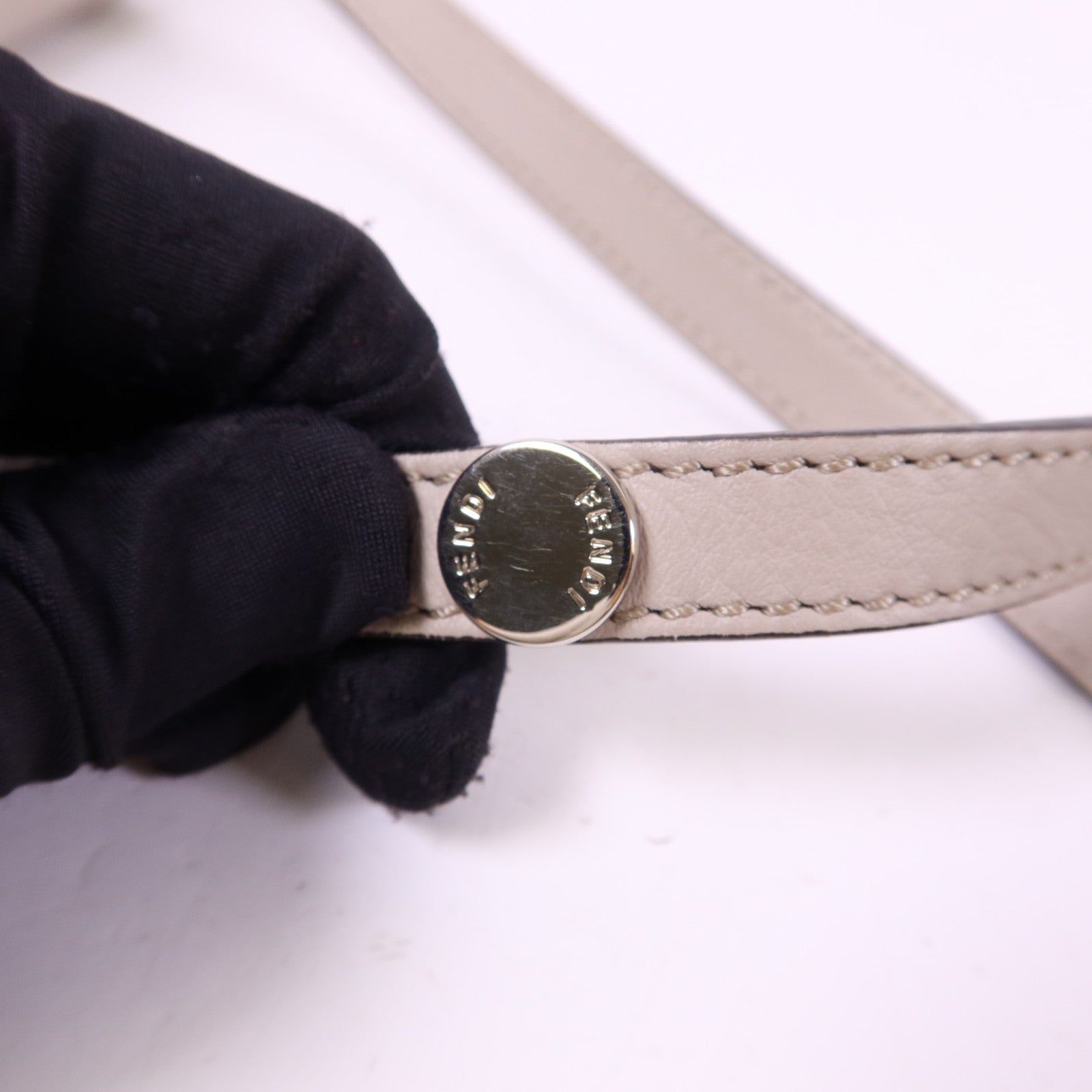 FENDI 牛皮皮革By The Way Mini銀扣手挽肩背兩用袋