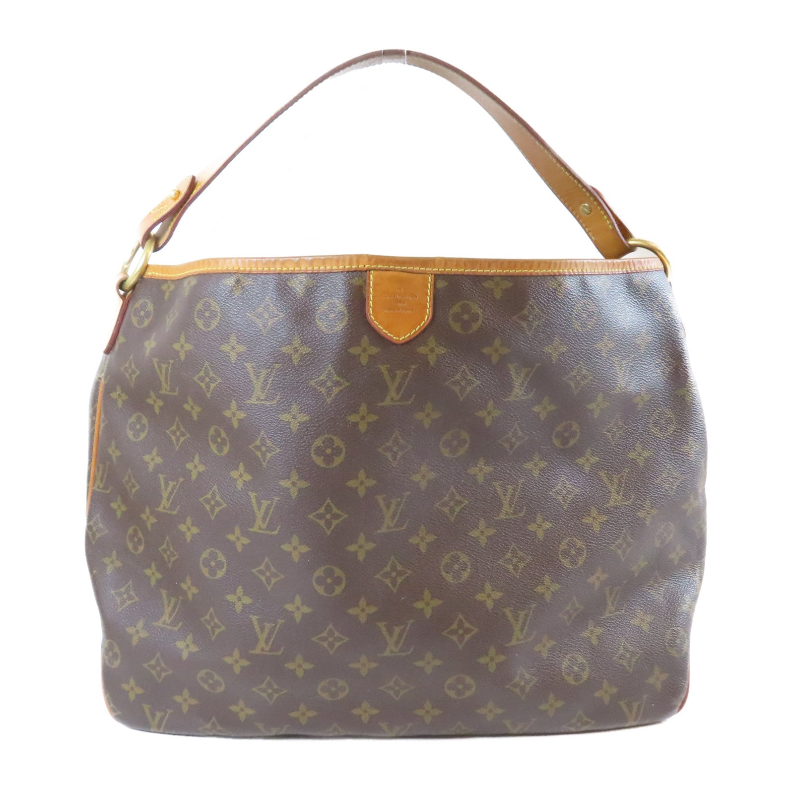 LOUIS VUITTON 【激減優惠】Monogram Deligtful MM金扣肩背袋啡色