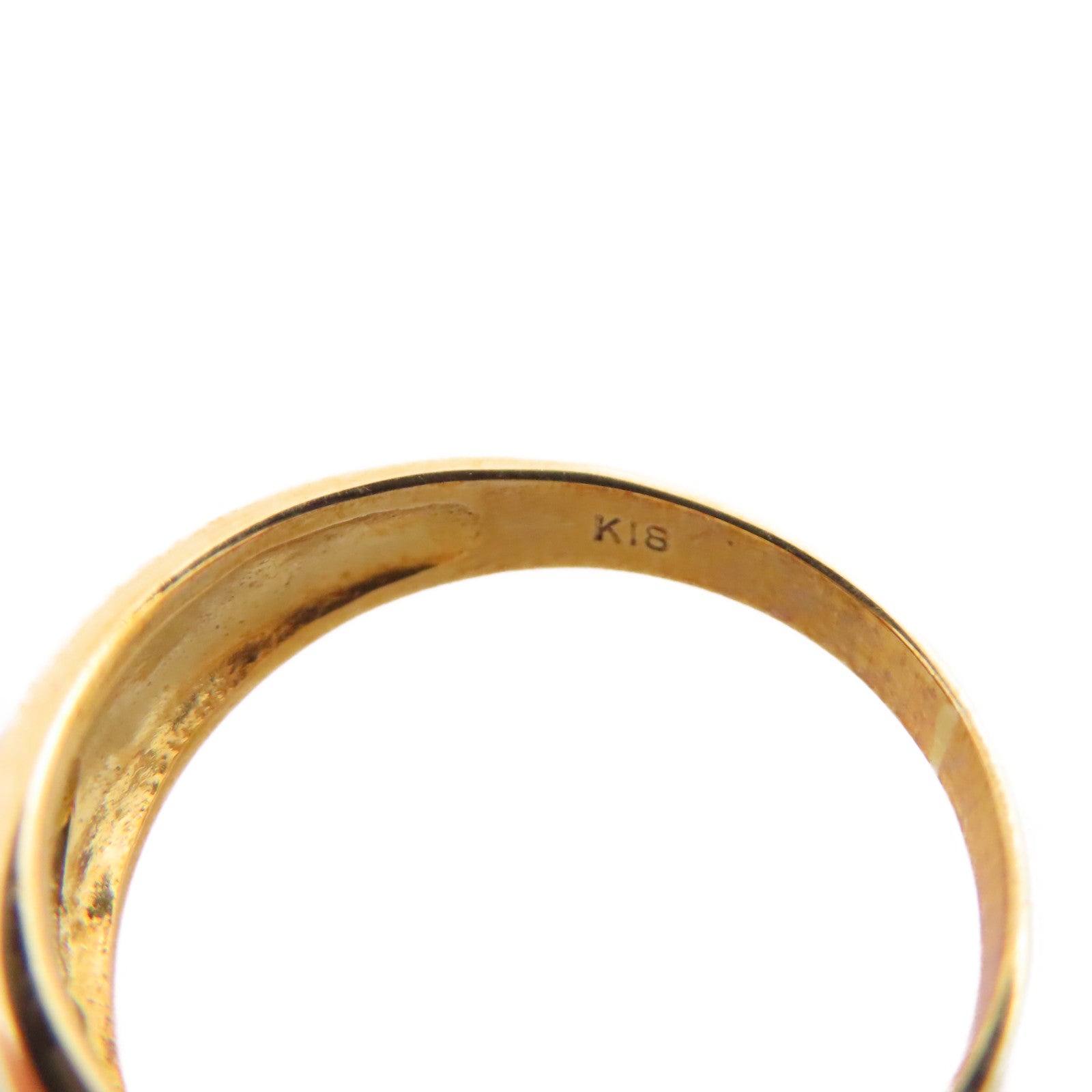 JEWELRY 18K黃金/PT900鉑金Gold Ring戒指US#4.75