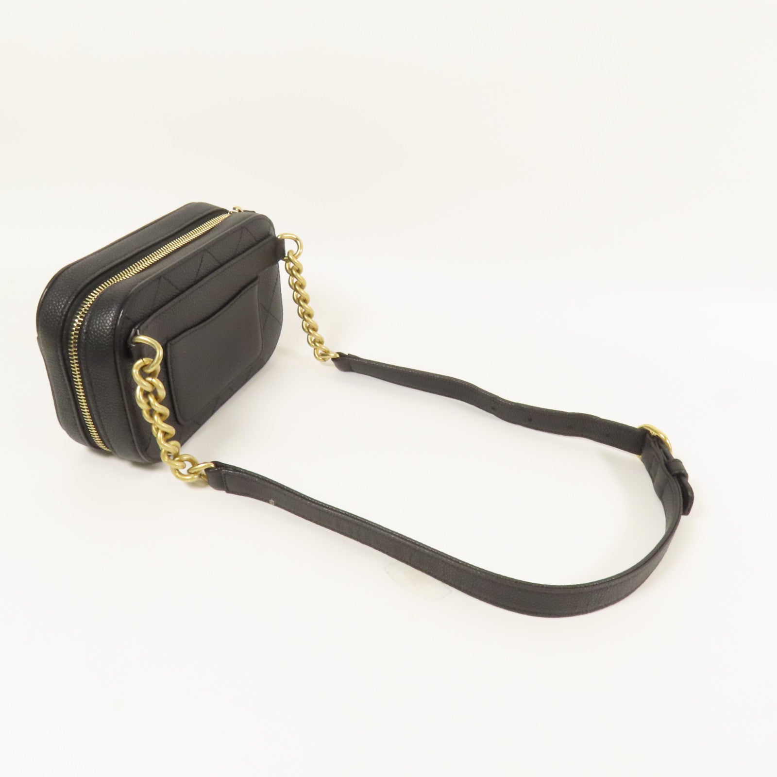 CHANEL 牛皮皮革Chain Shoulder金扣肩背袋