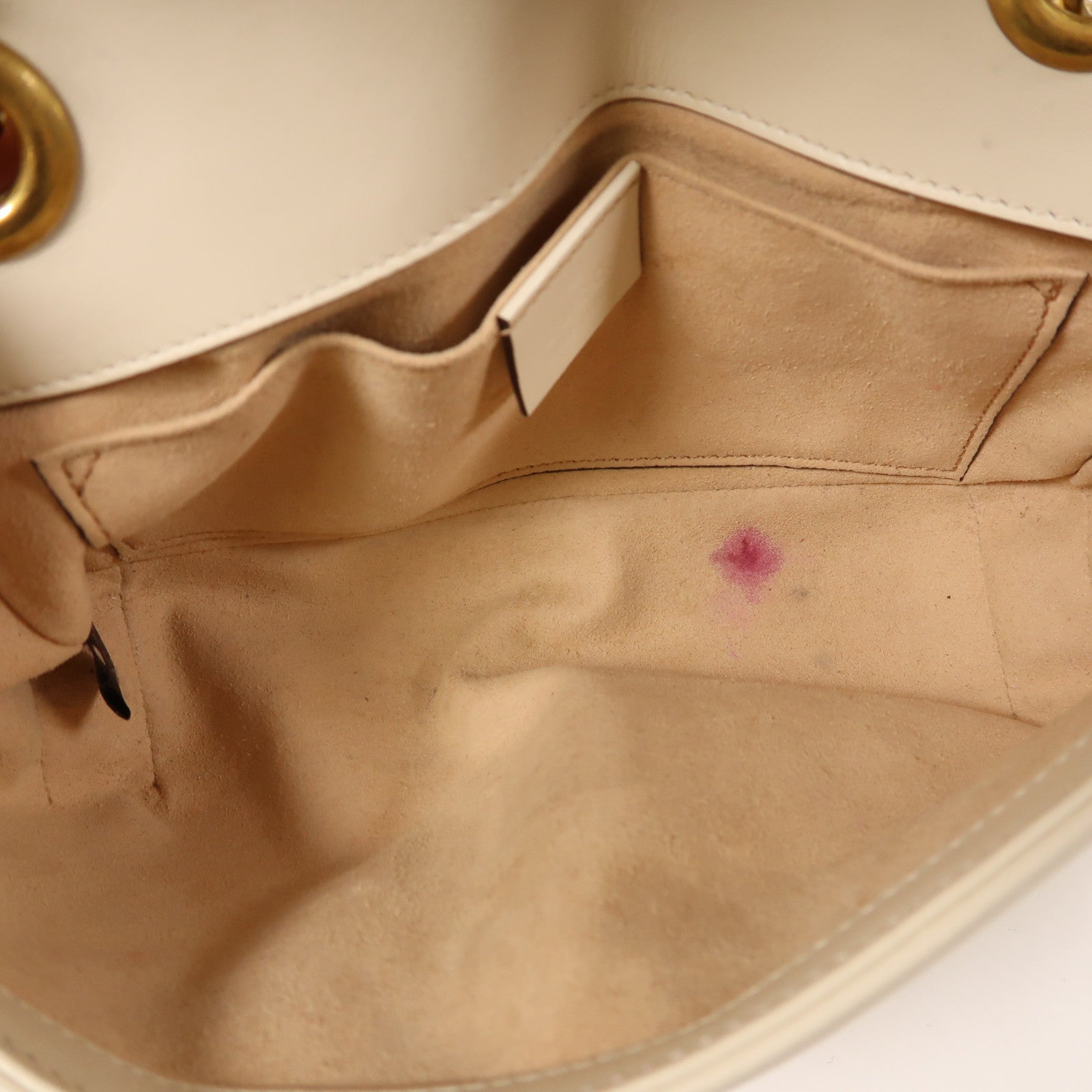 GUCCI 牛皮皮革GG Marmont金扣鏈帶肩背袋