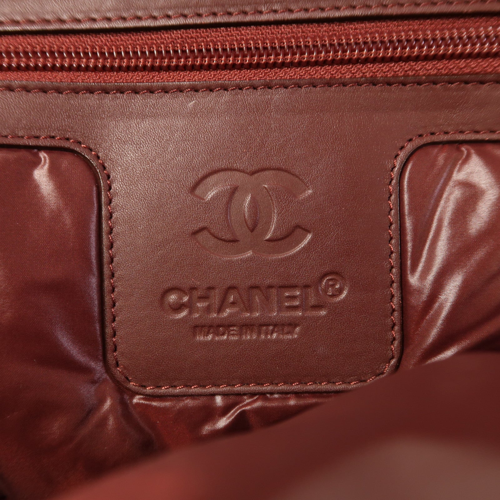 CHANEL 帆布Coco Cocoon銀扣肩背袋