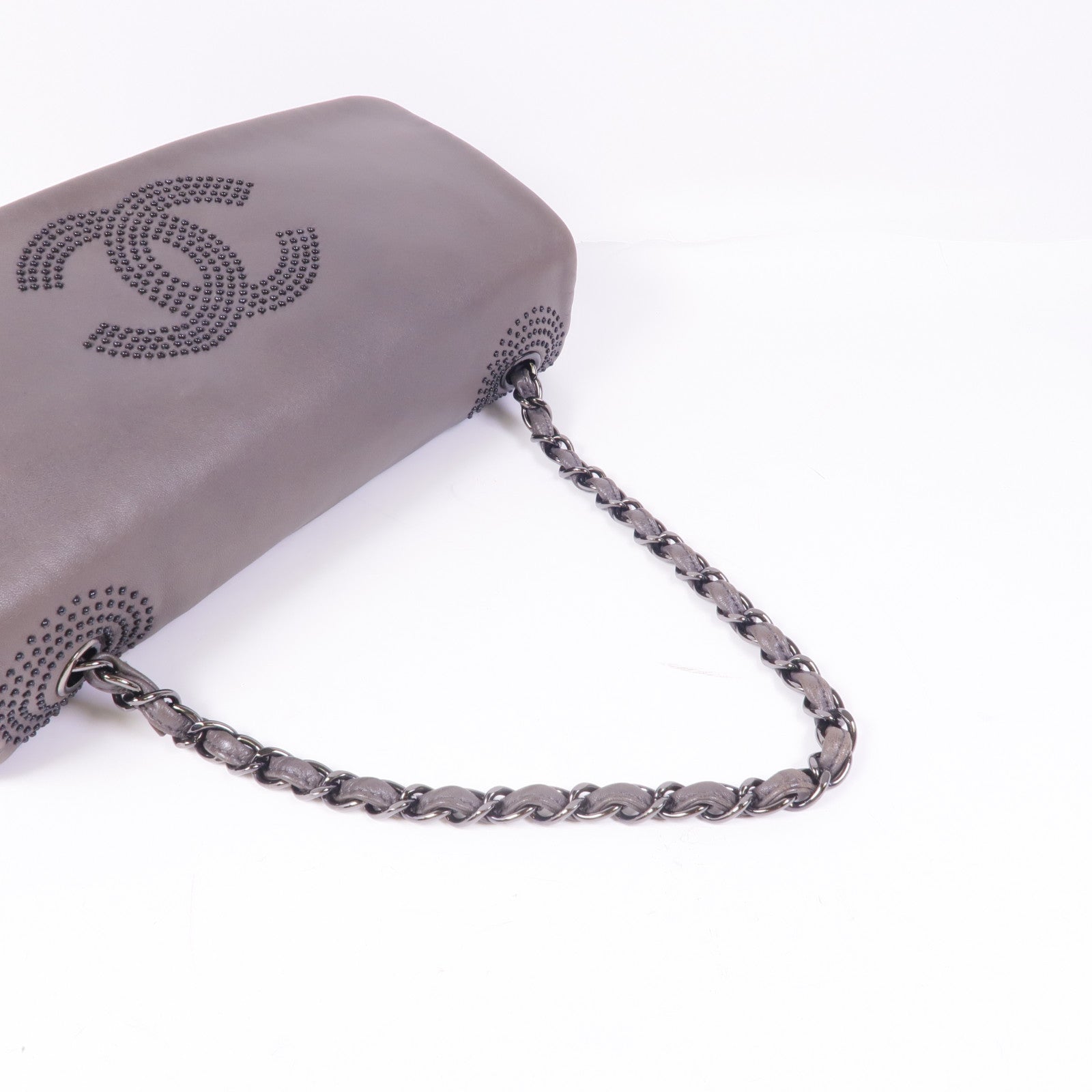 CHANEL 羊皮皮革Vintage Chain Shoulder鏈帶肩背袋